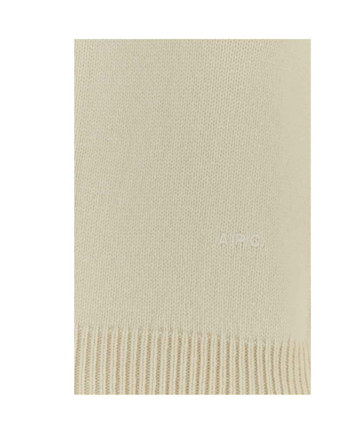 Apc A.p.c. Ivory Wool Cardigan In Brown