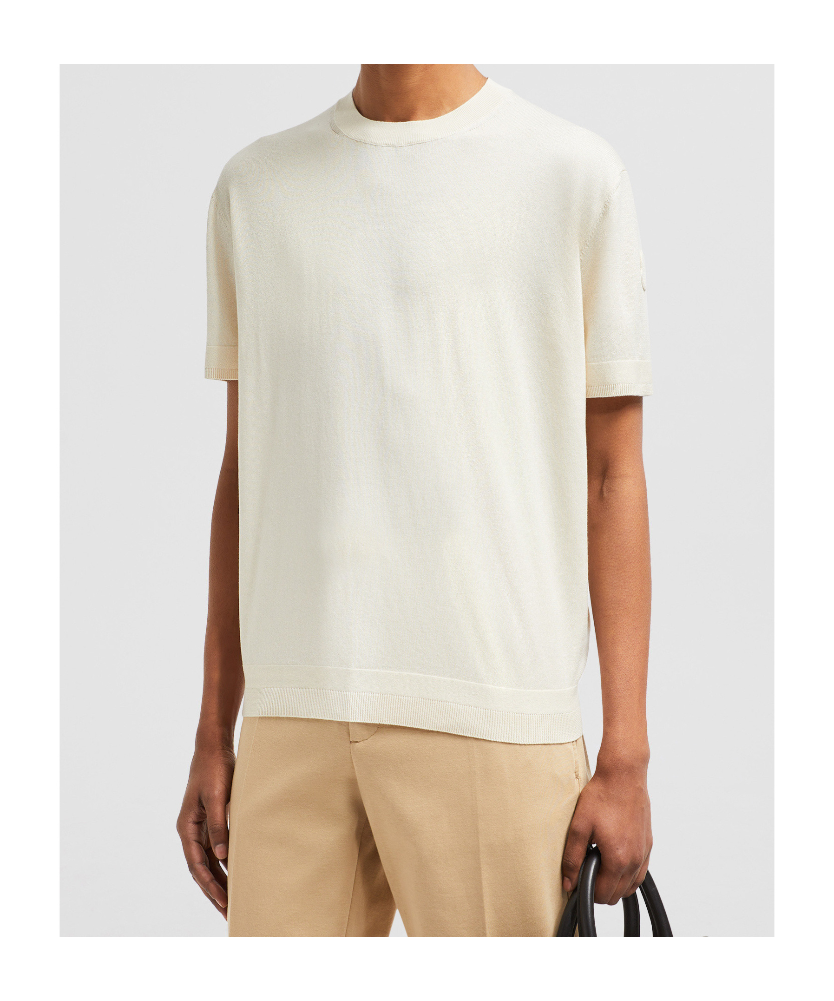 Moncler Item O-neck Short-sleeved T-shirt In White