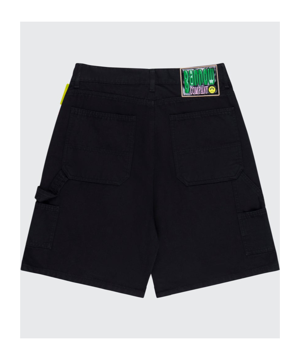 Barrow Logo-embroidered Bermuda Shorts In Black