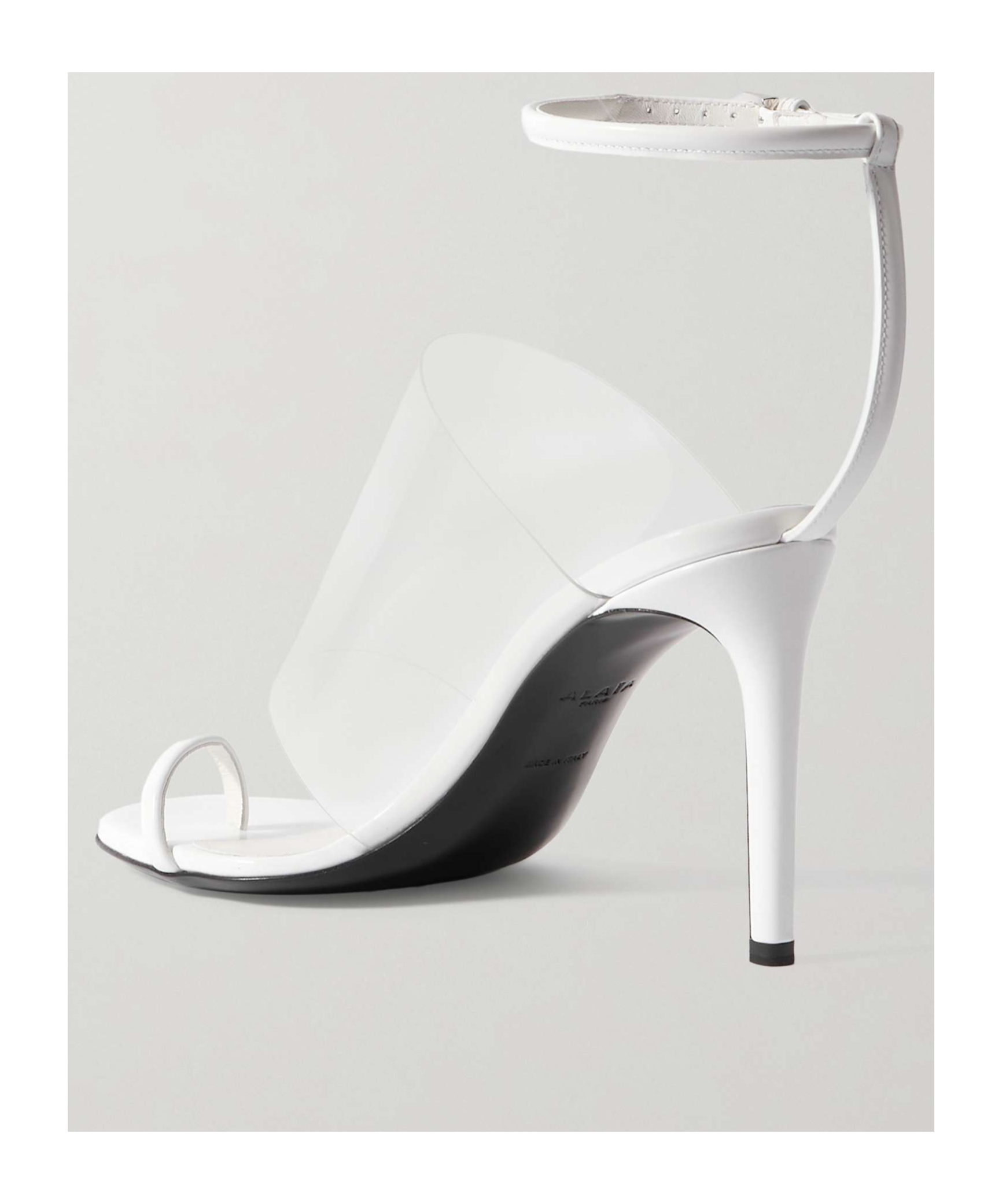 Alaïa Open Toe High Heel Sandals In White