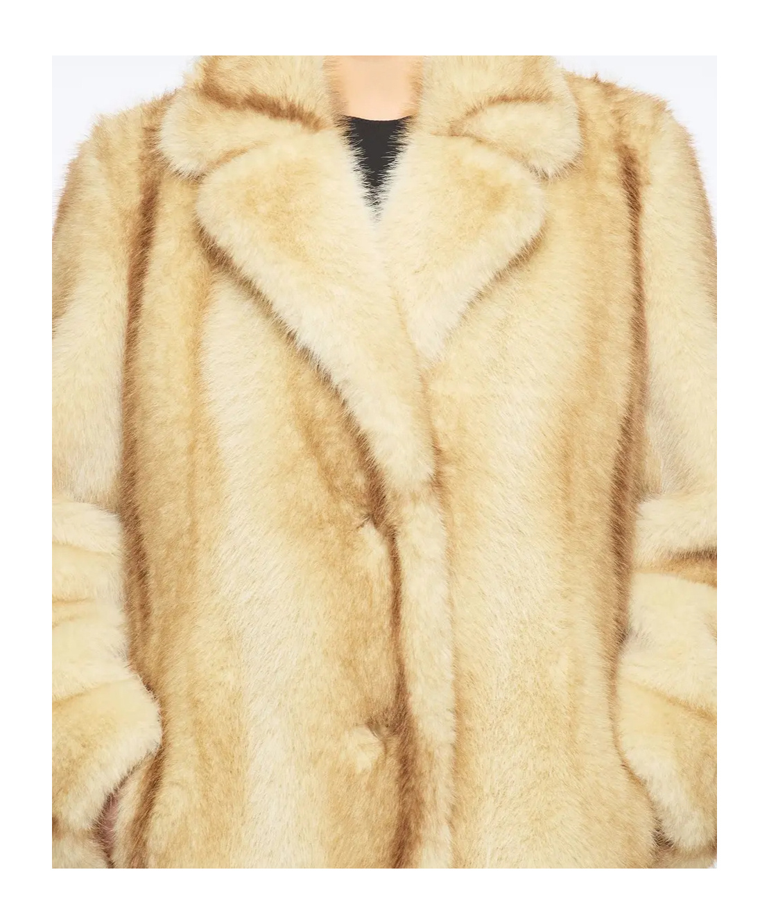 Stand Studio Nora Gradient Effect Buttoned Coat In Brown