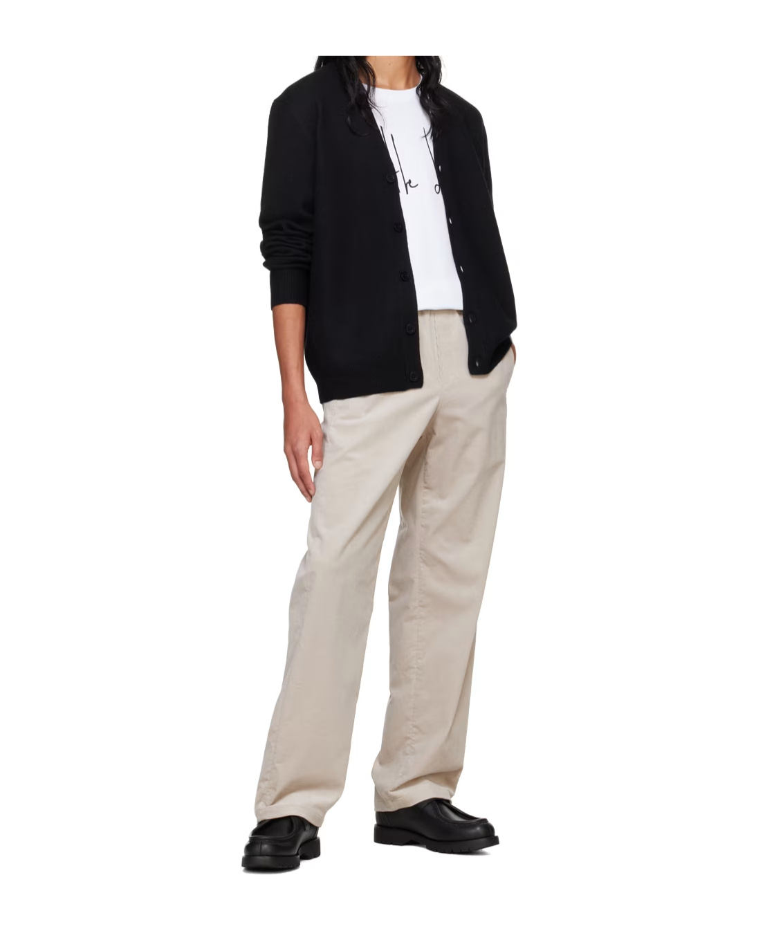 Apc Vincent Long Drawstring Casual Pants In Nude