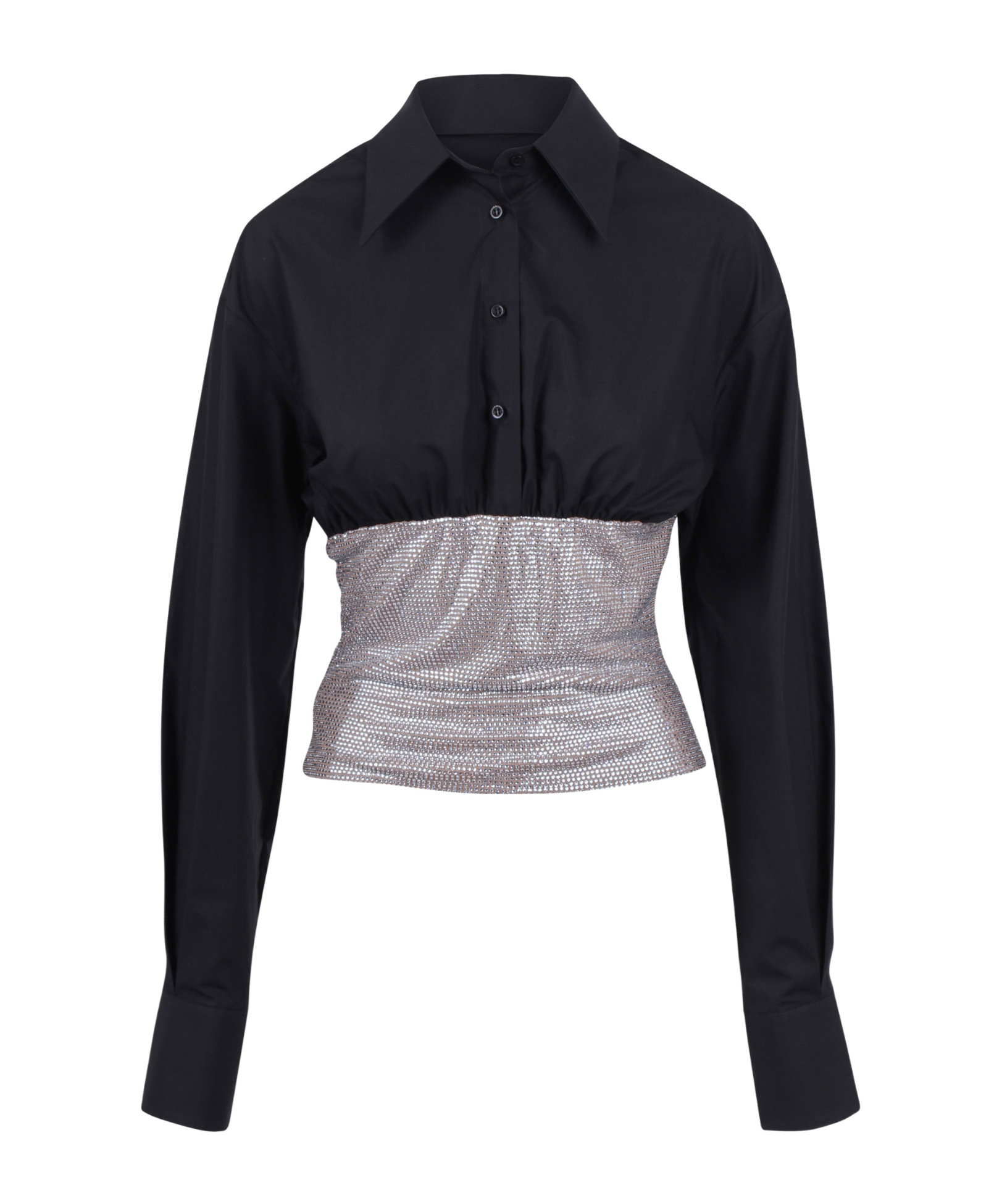 Giuseppe Di Morabito Crystal-embellished Long-sleeves Shirt In Multi