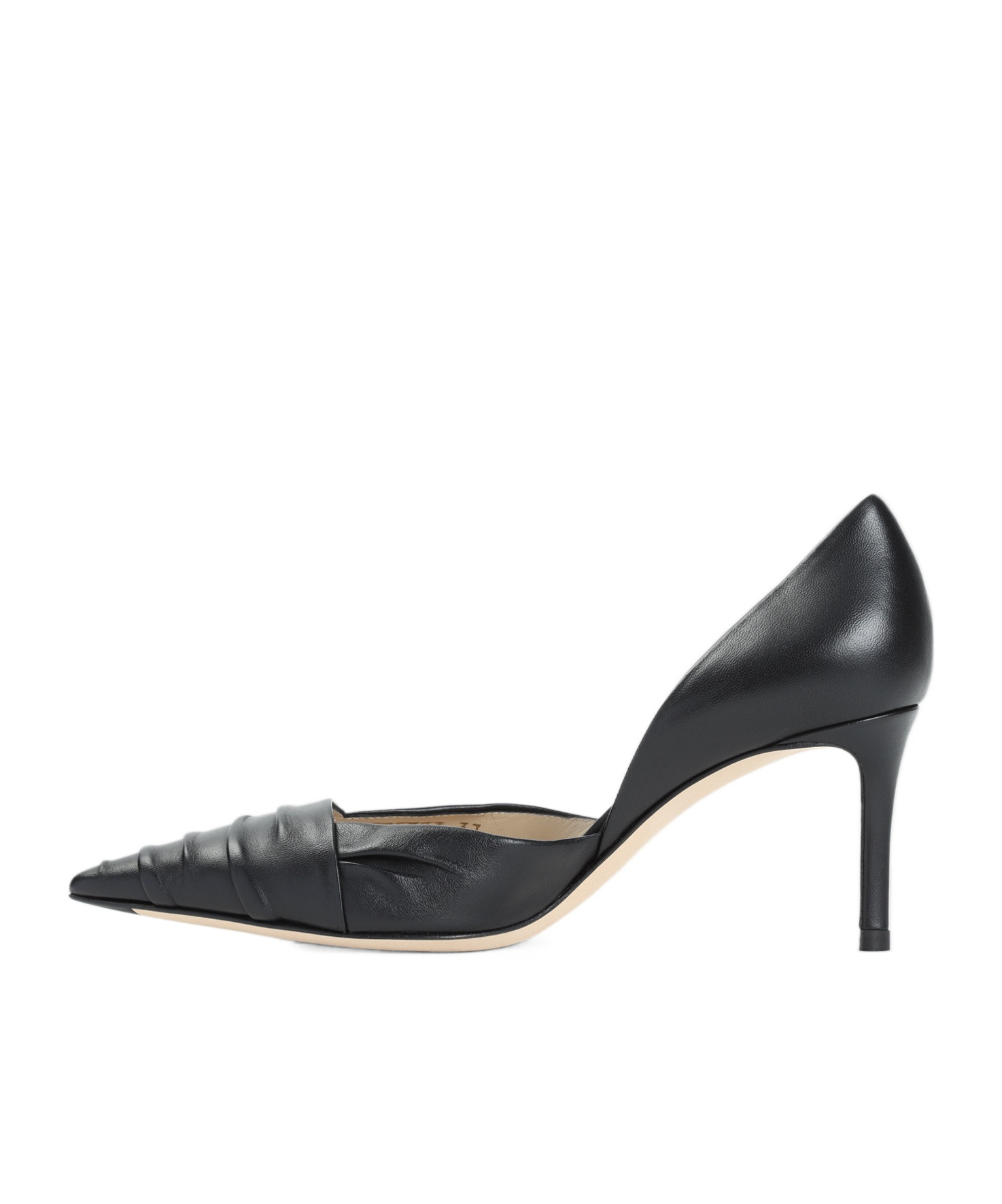Giorgio Armani 105 Nappa Leather Pumps In Black