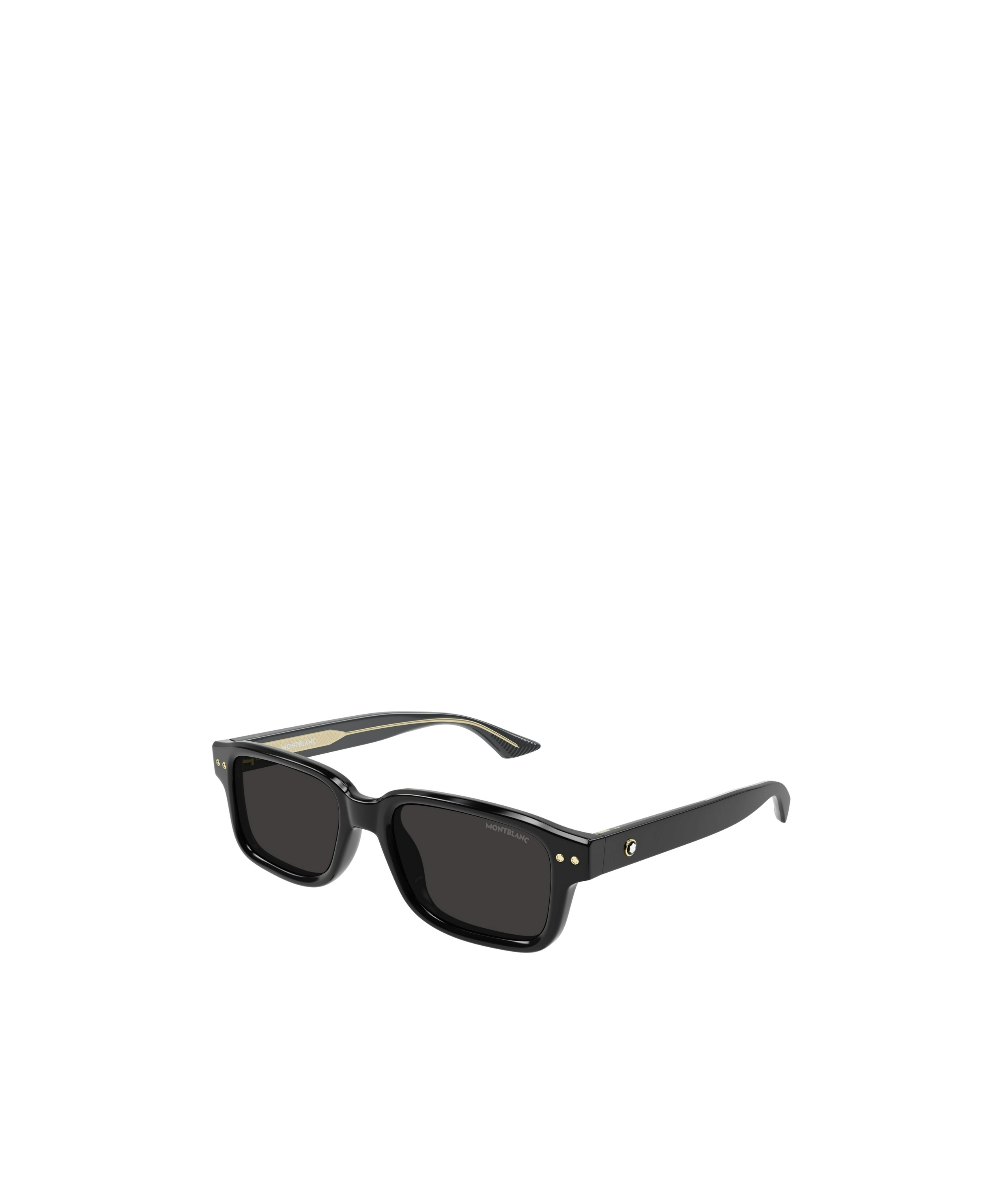 Montblanc Rectangular Sunglasses In Black