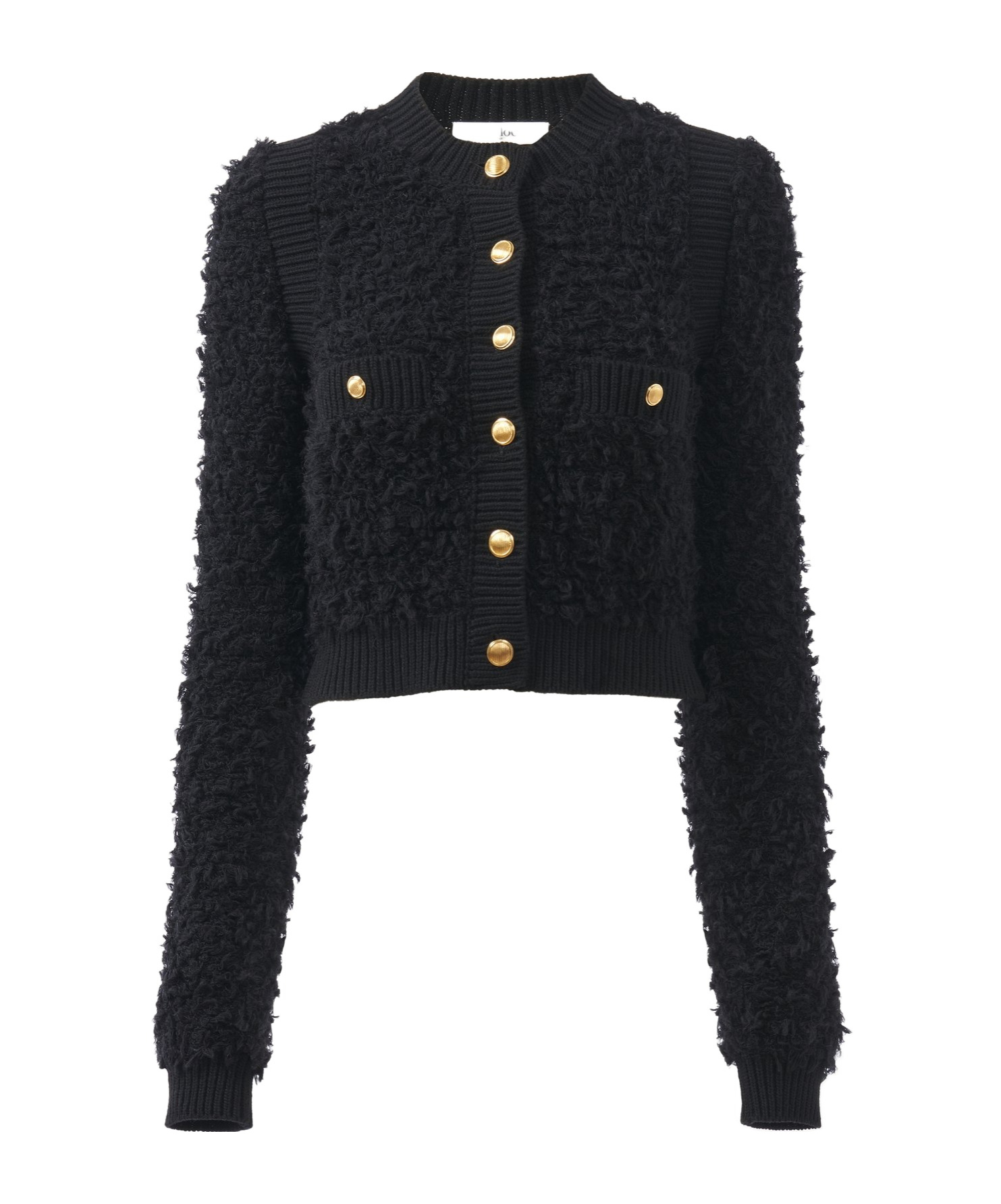 Chloé Boucle-knit Cardigan In Black