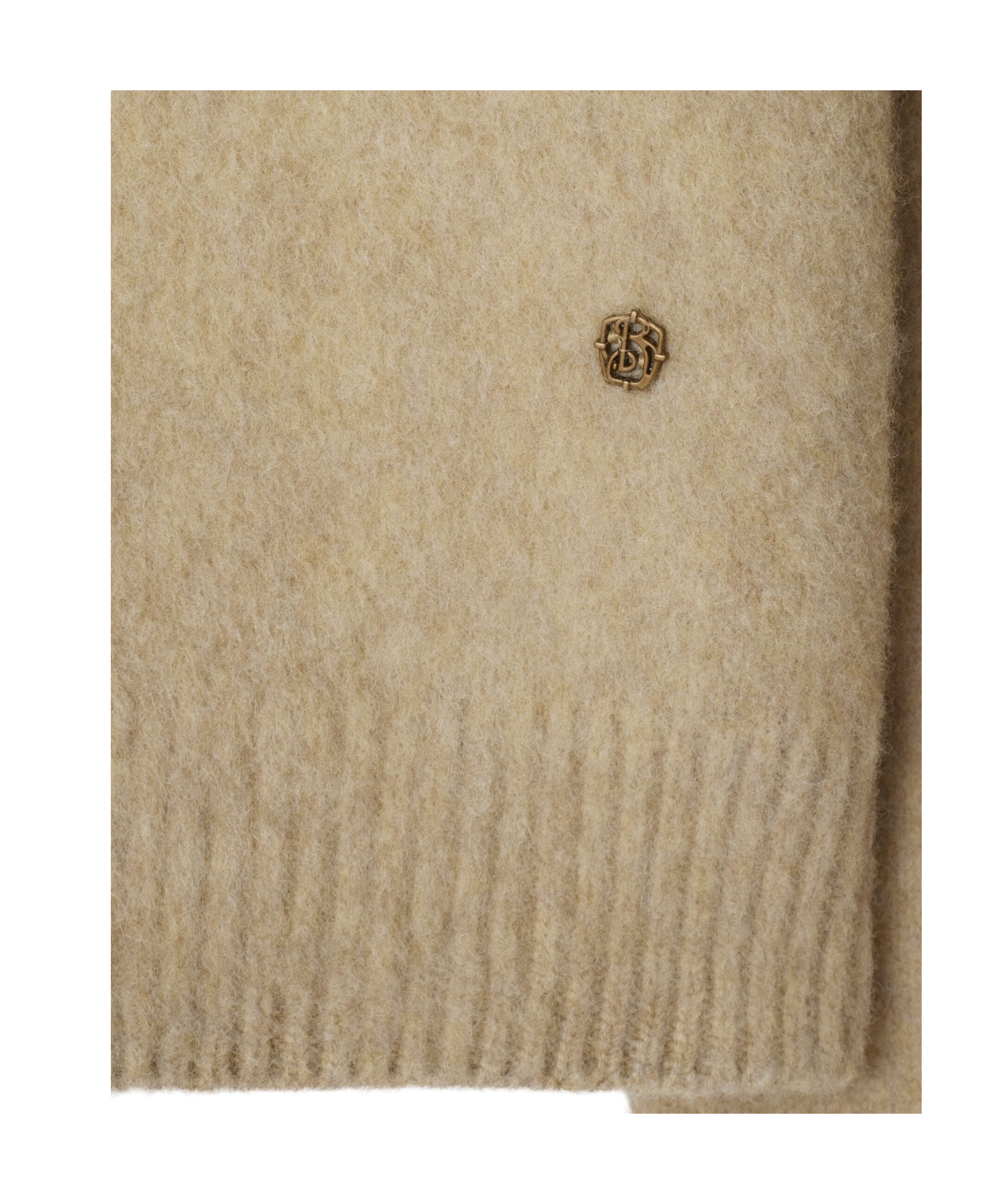 Burberry Men Cappuccino Wool Blend Sweater In Nude