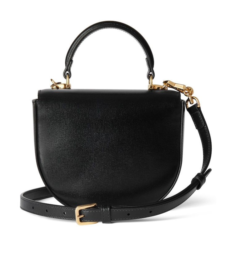 Gucci Elegant Mini Horsebit Handbag 18x15x6.5 Cm In Black