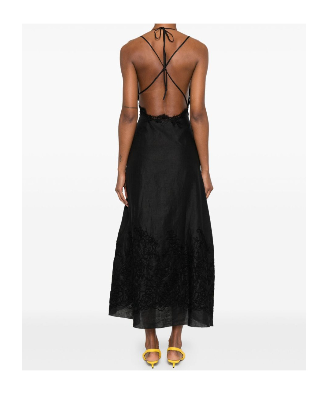 Shop Ermanno Scervino Lace-up Dress