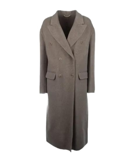 Ermanno Scervino Double-breasted Wool Coat In Gray