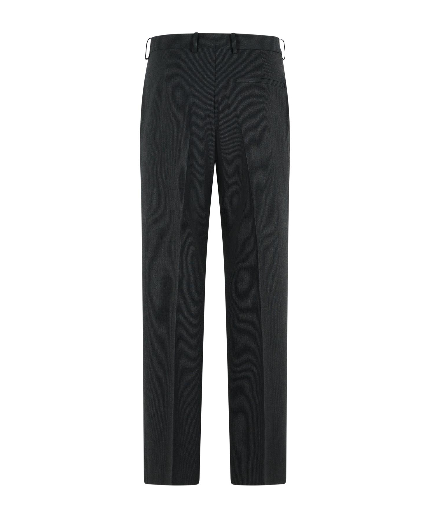 Acne Studios Belt Loop Casual Pants In Black