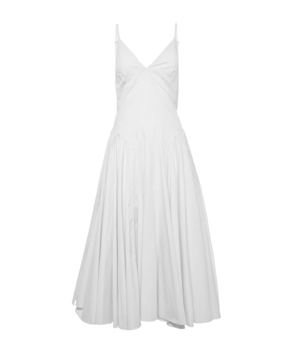 Tove Solene Cotton Poplin Midi Dress In White