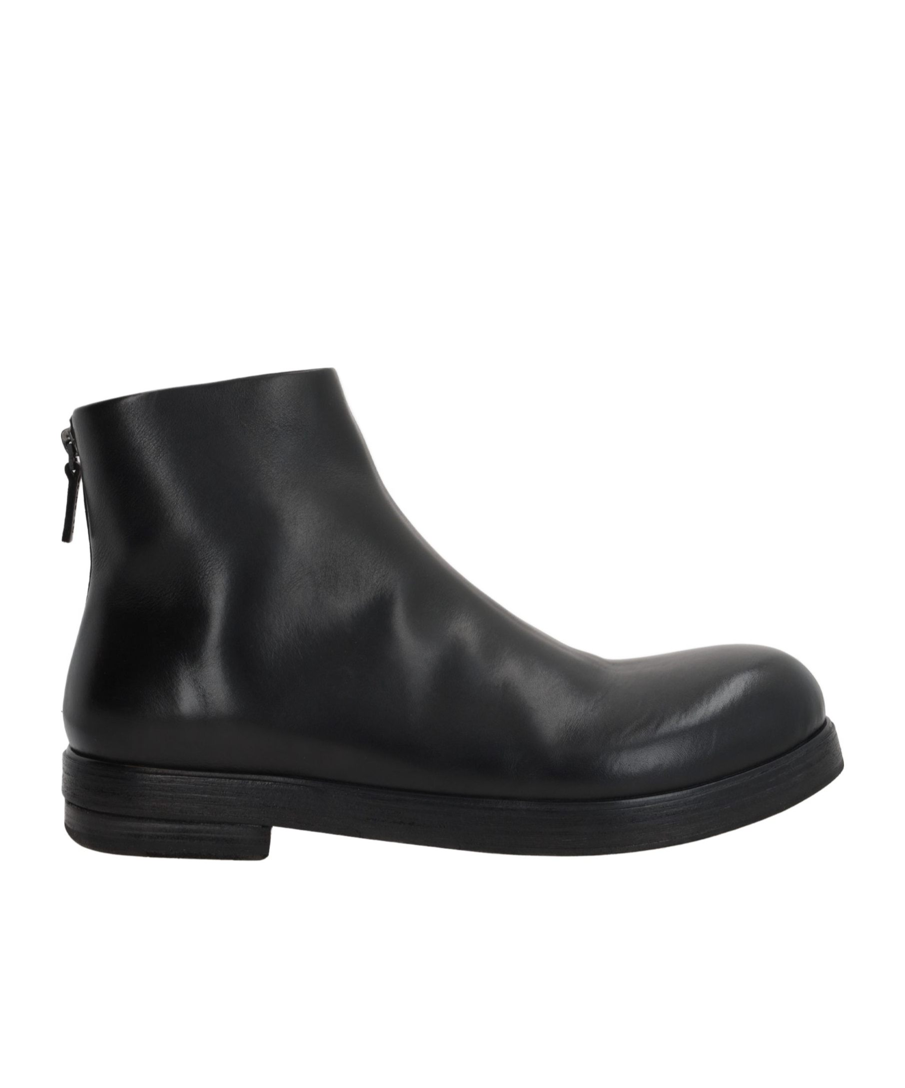 Marsèll Zippered Short Boots In Black