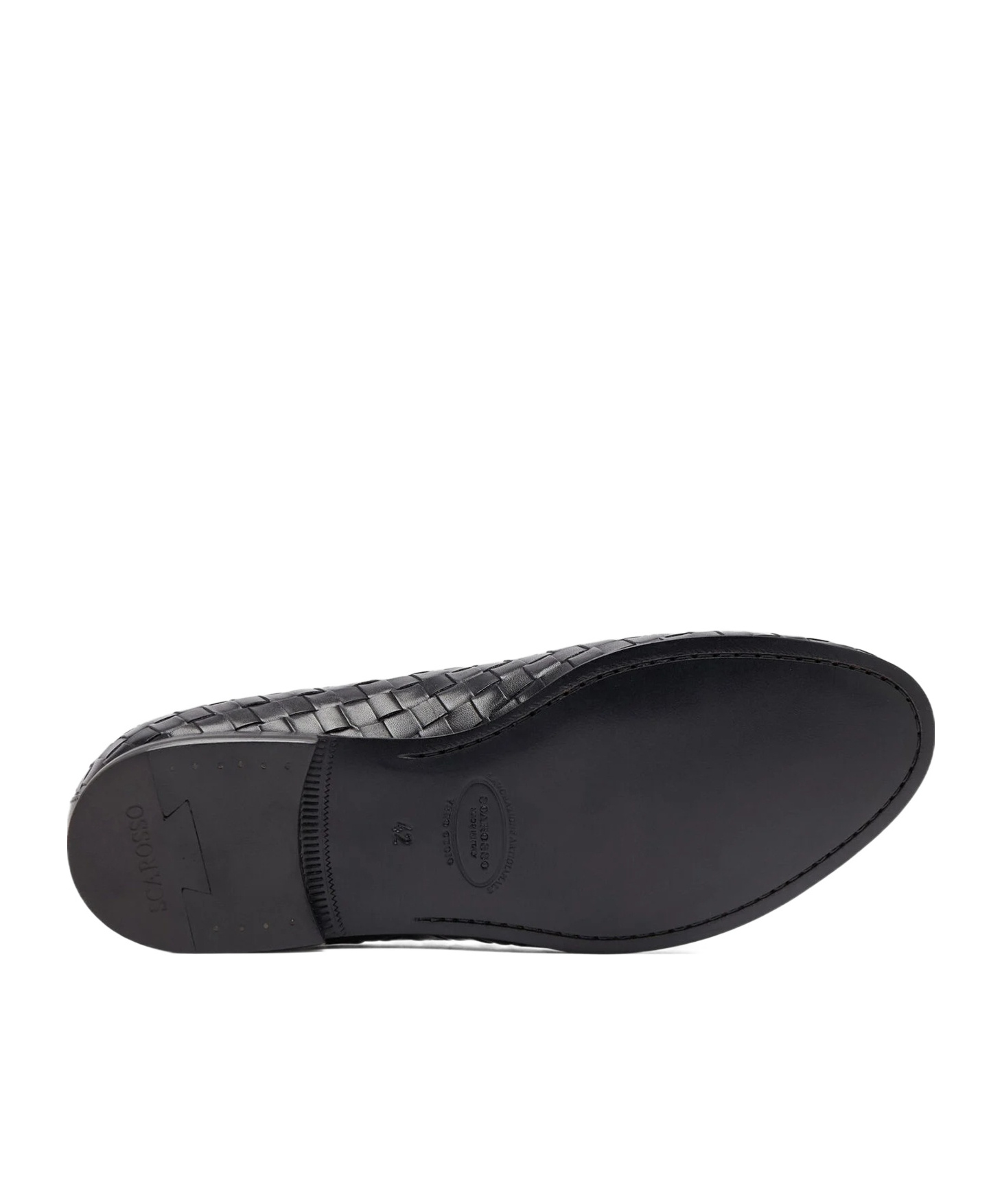 Scarosso Vittorio Interwoven-designed Loafers In Black