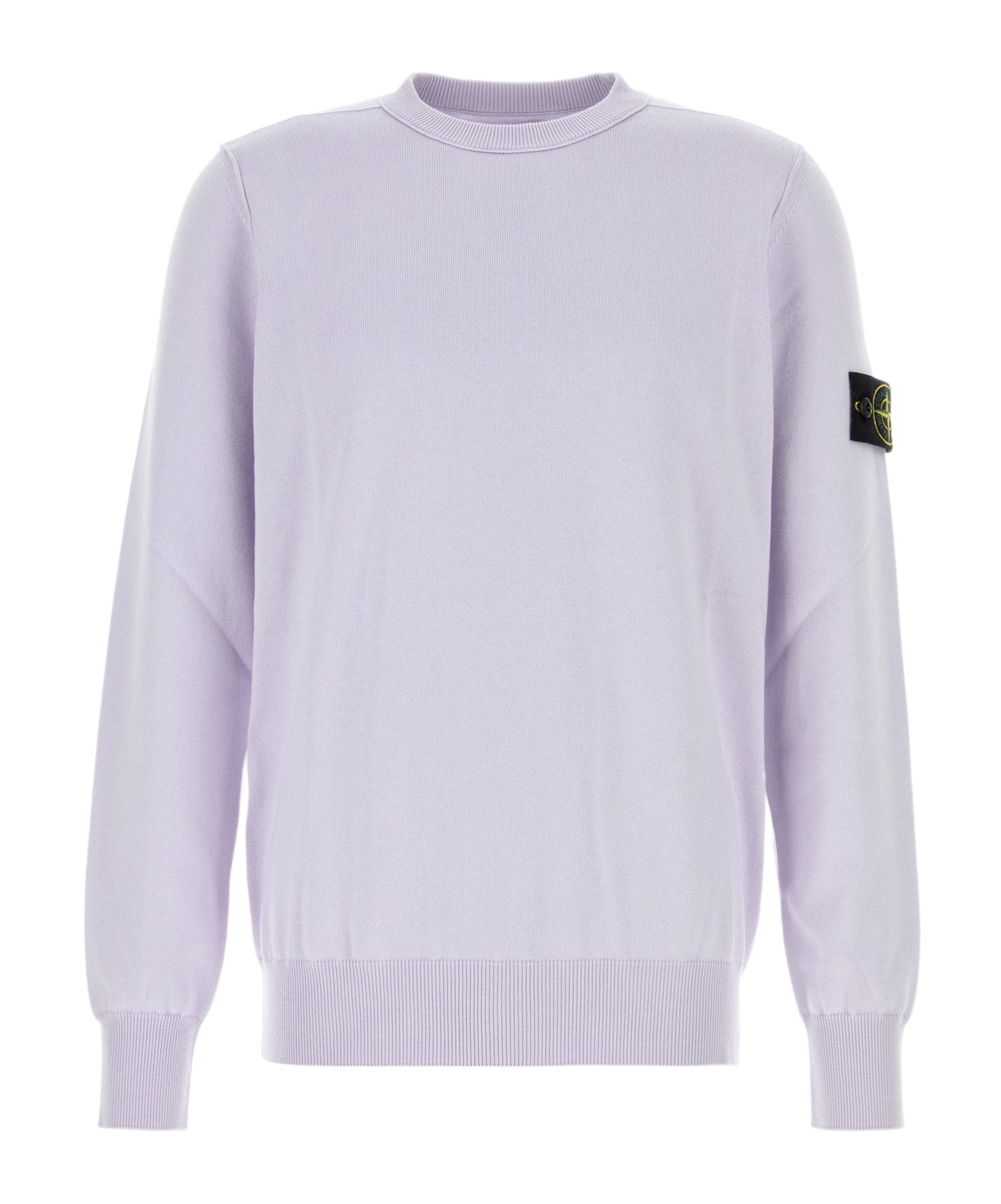 Stone Island Maglione In Cotone Lilla  Uomo