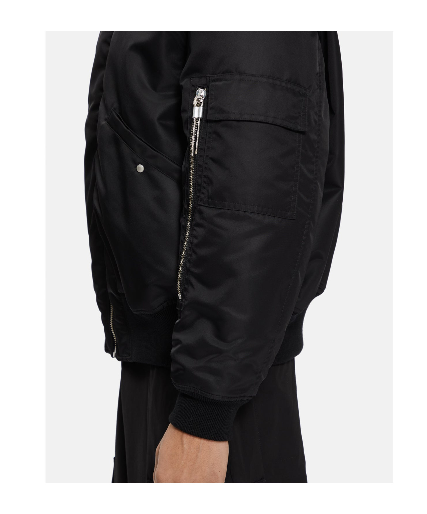 44 Label Group Zip-up Jacket In Black