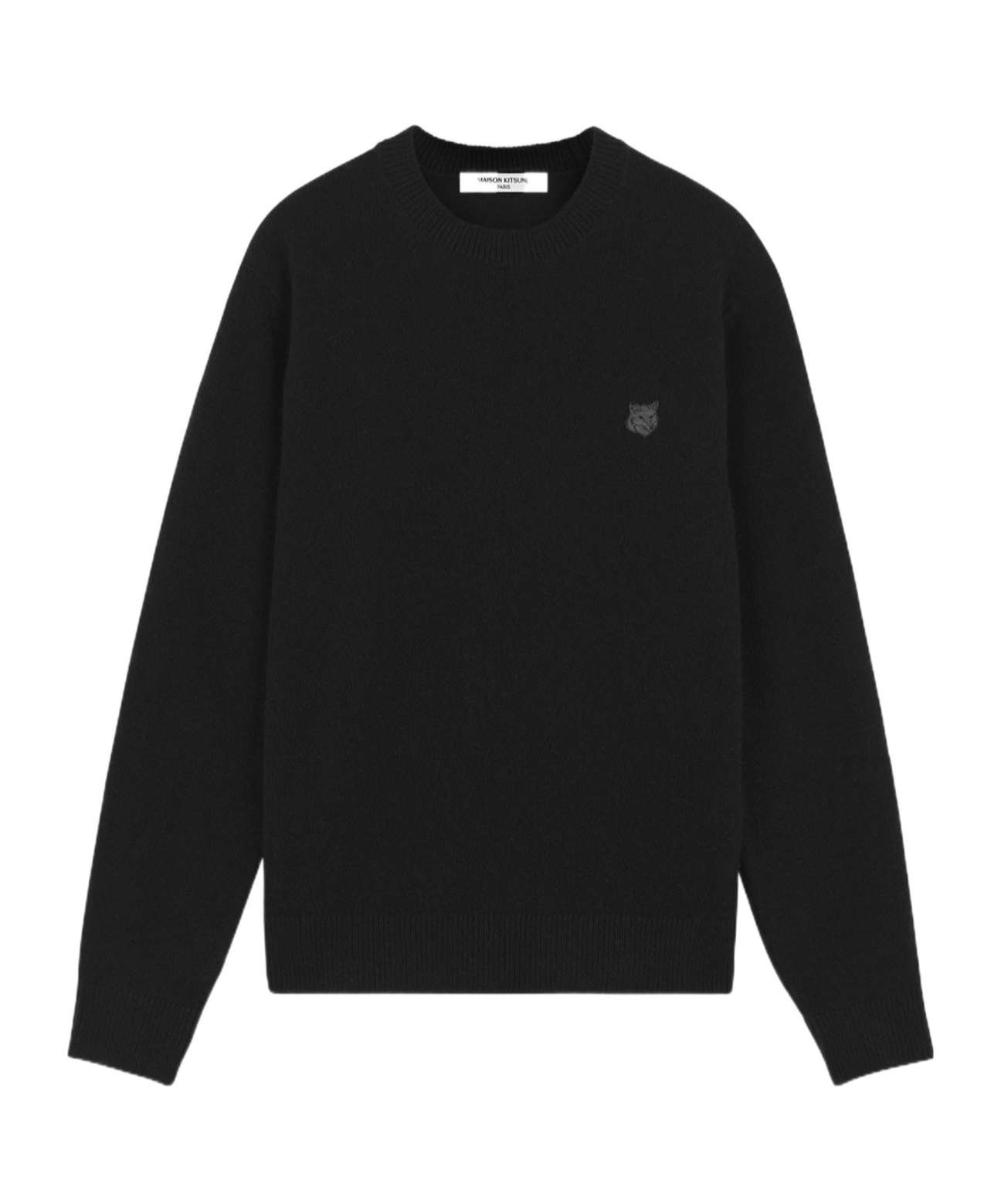 MAISON KITSUNÉ MAISON KITSUNÉ FOX HEAD PATCH KNIT JUMPER