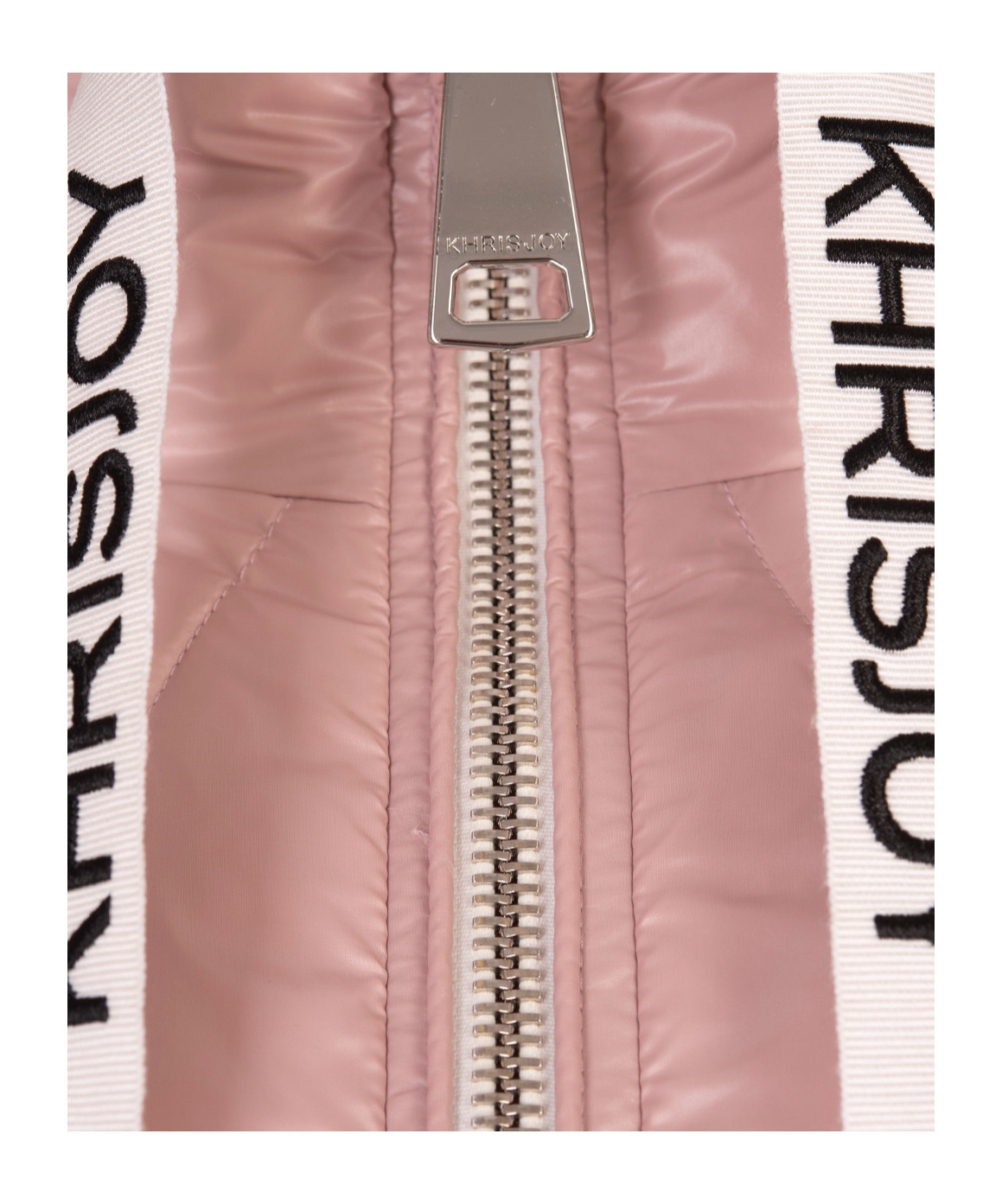 Khrisjoy Nylon Down Jacket With Hood And Drawstring In Nude