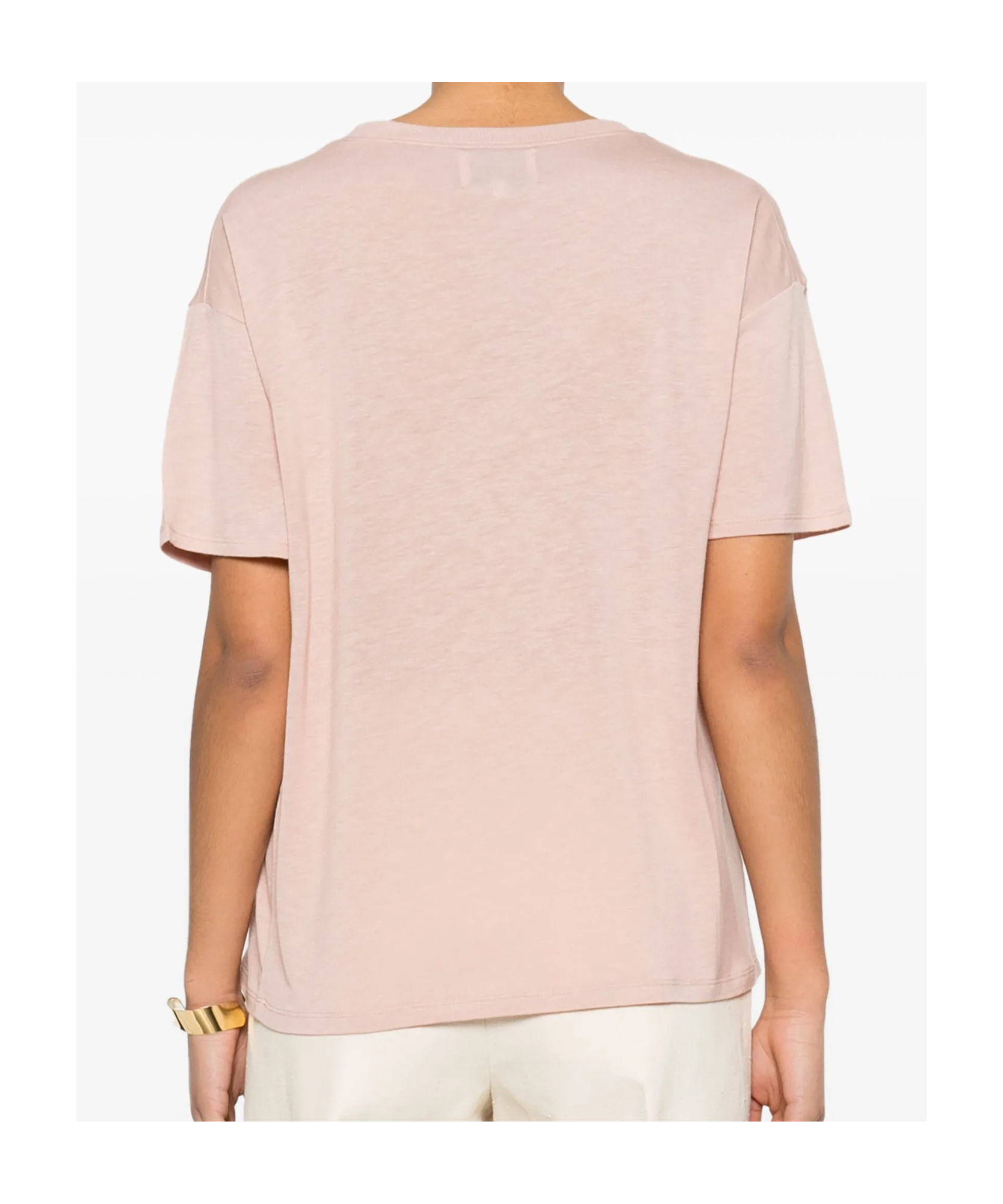 Shop Loulou Studio Ezra T-shirt In Nude