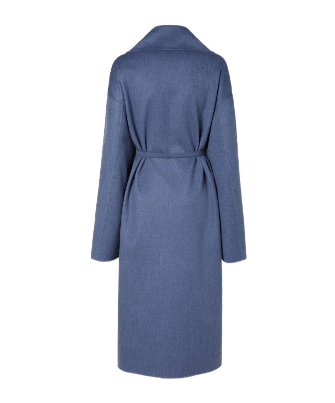 Fendi Blue Cashmere Coat In Blue