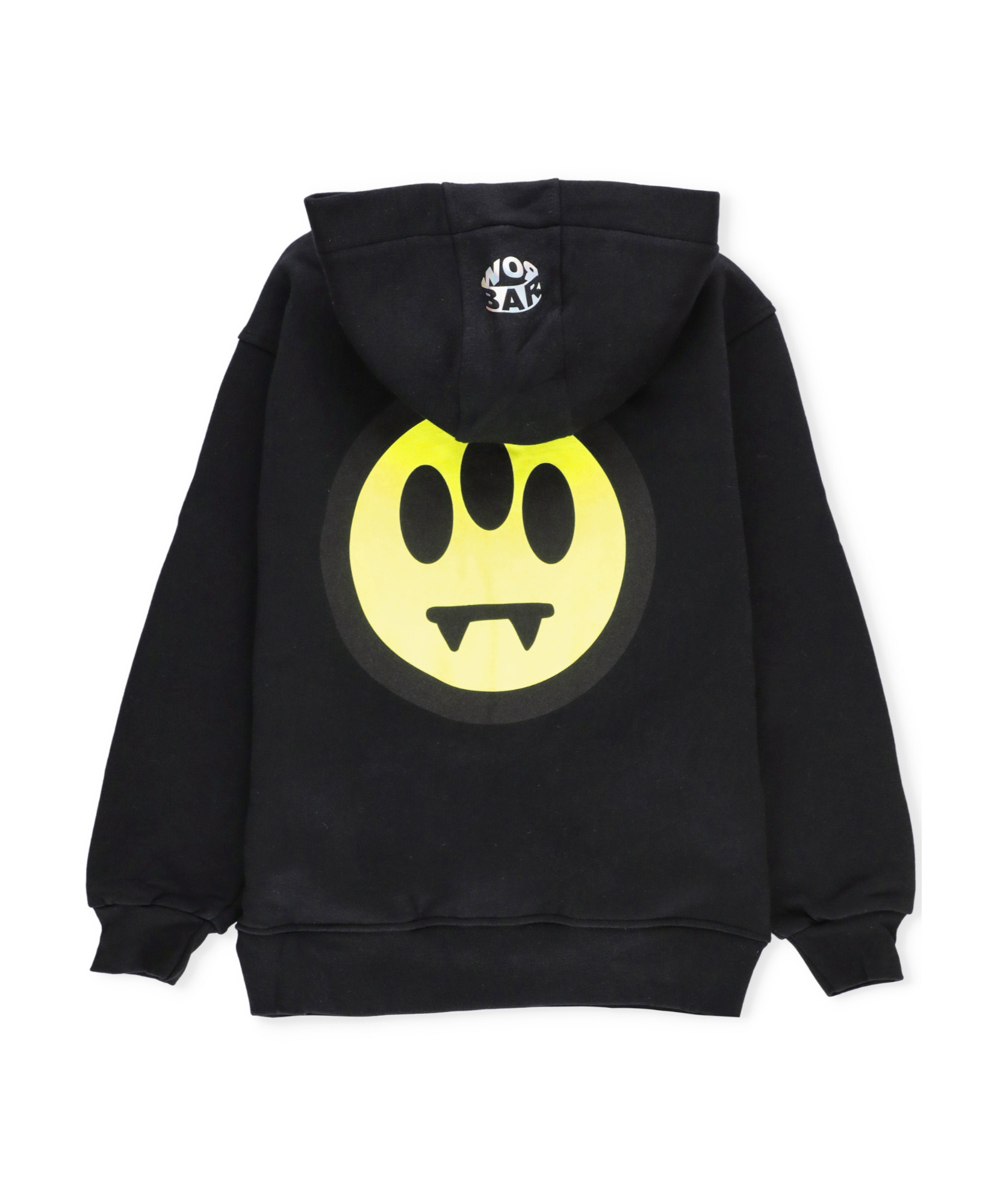 Barrow Logo-print Zipped Hoodie In Black
