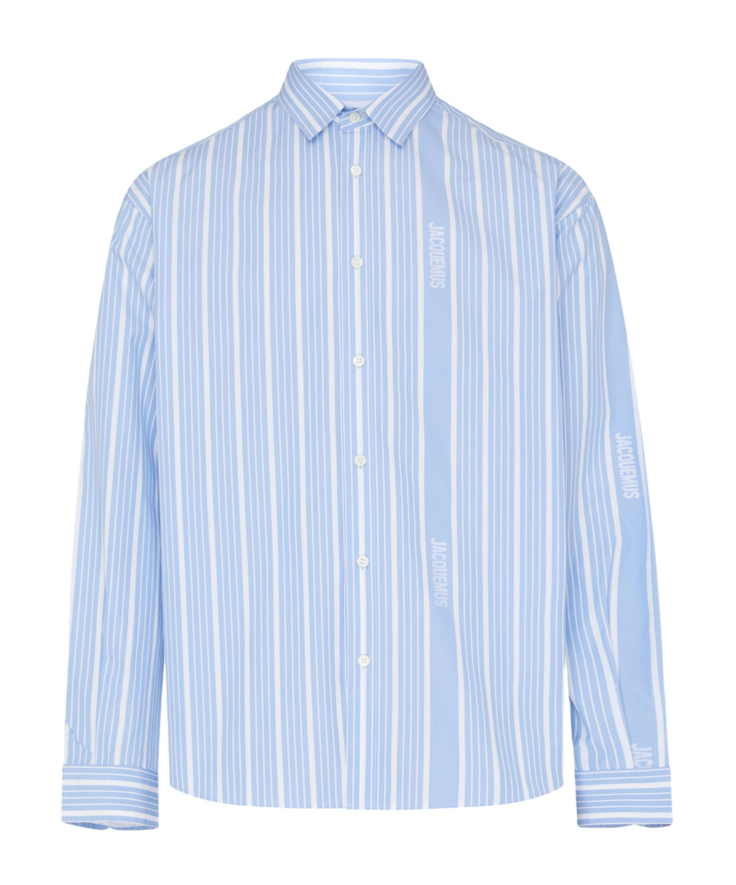 Shop Jacquemus Long-sleeved Shirt In Blue