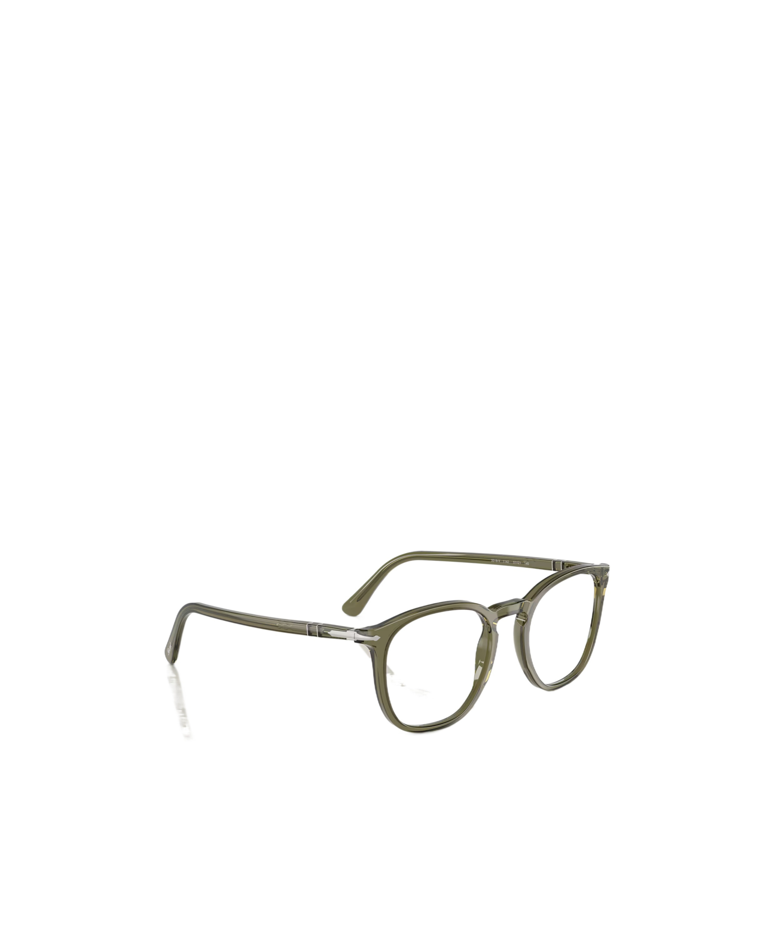 Persol Round Frame Glasses In Green