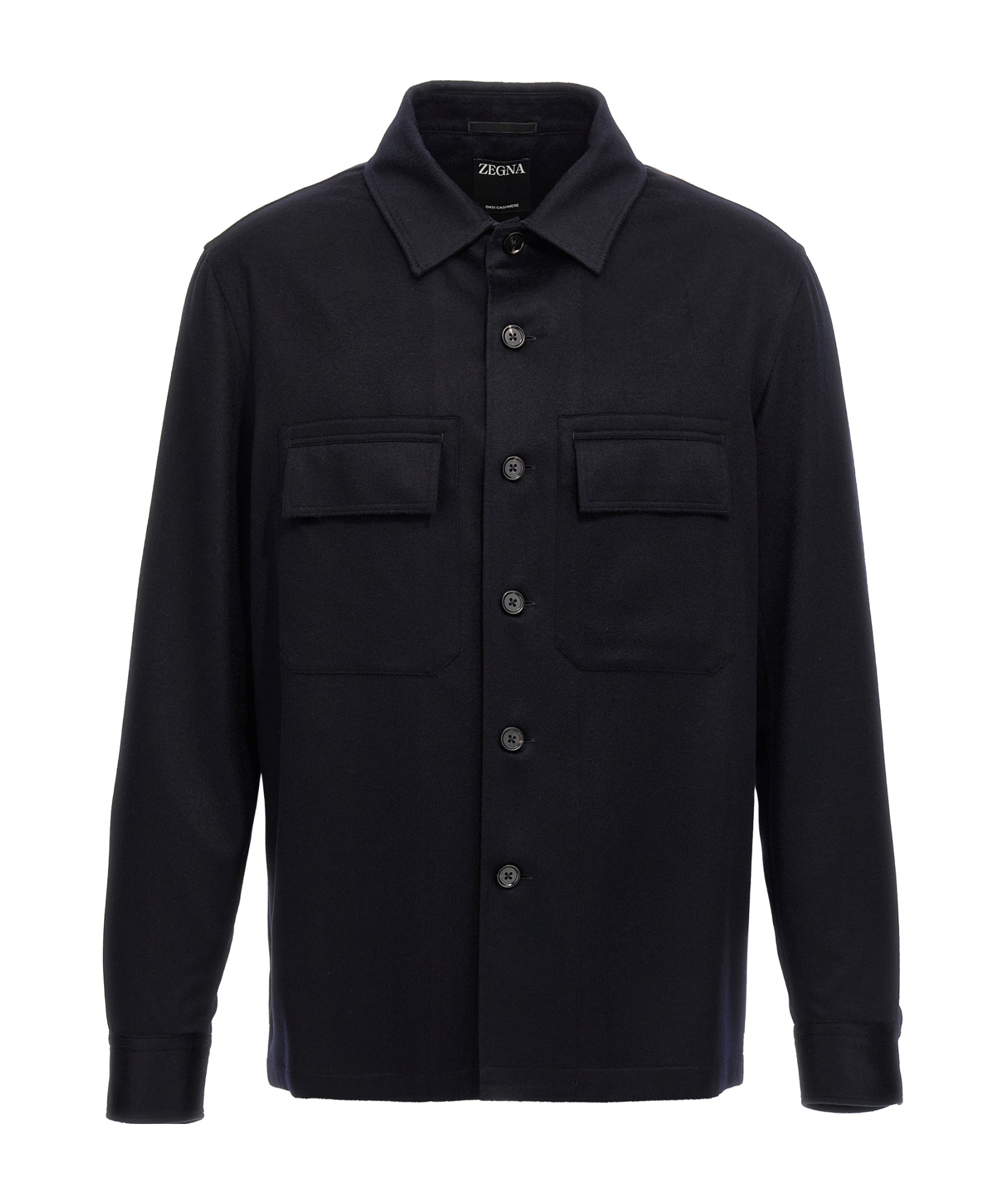 Shop Zegna Oasi Cashmere Alba Overshirt In Black