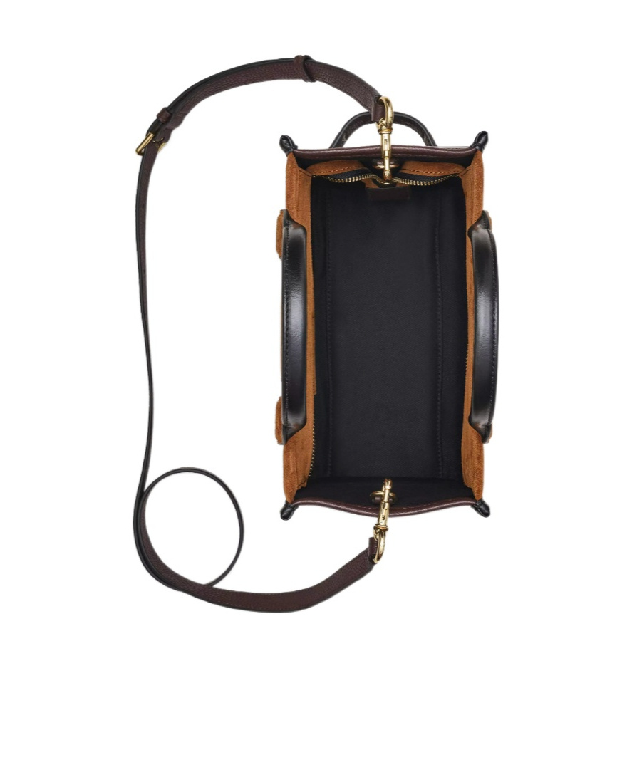 Marc Jacobs The Suede Small Tote Bags In Brown