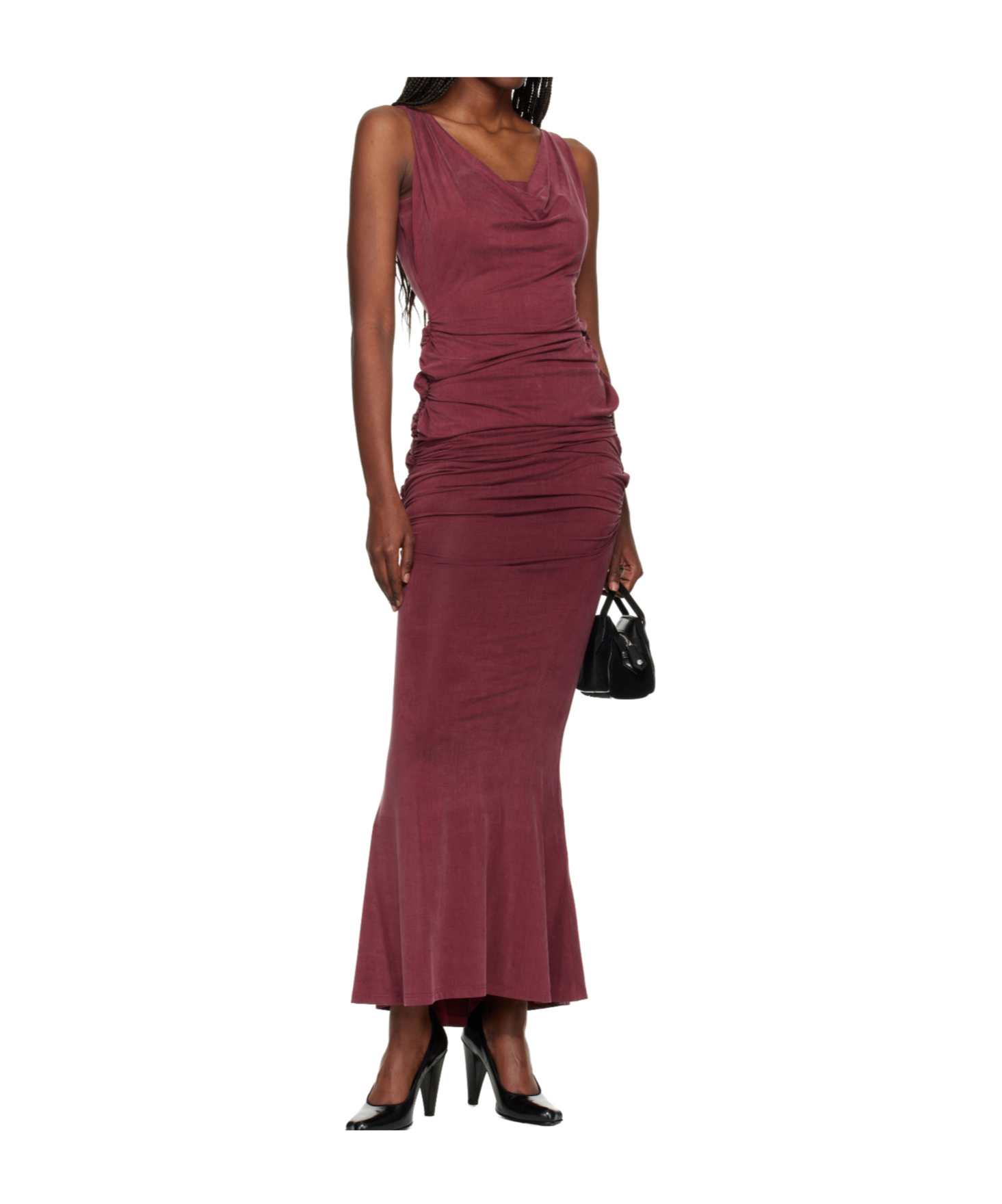 Vivienne Westwood Red Liz Jersey Maxi Dress In Burgundy