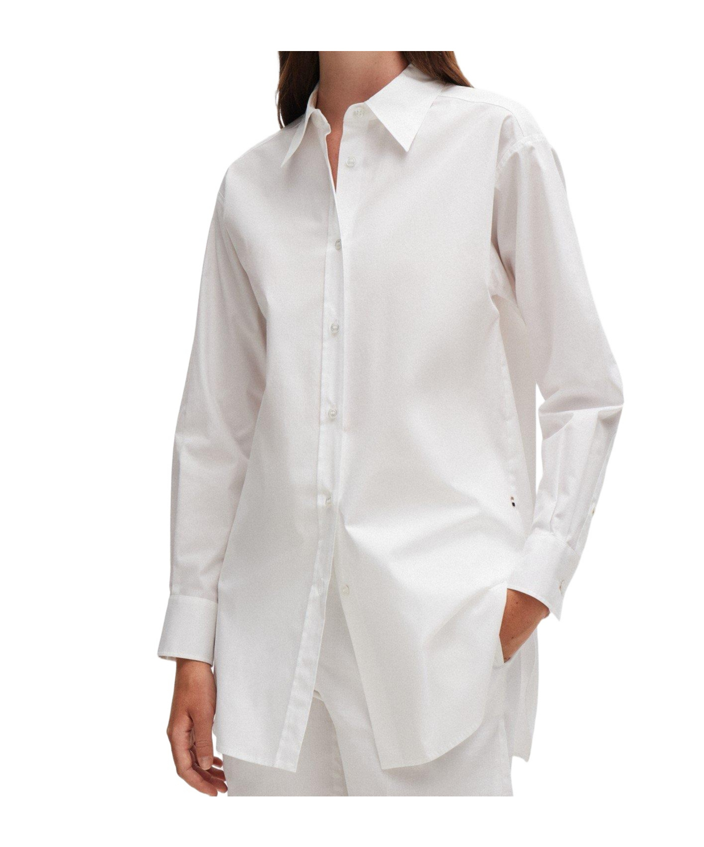 Hugo Boss Longsleeve Shirt In White