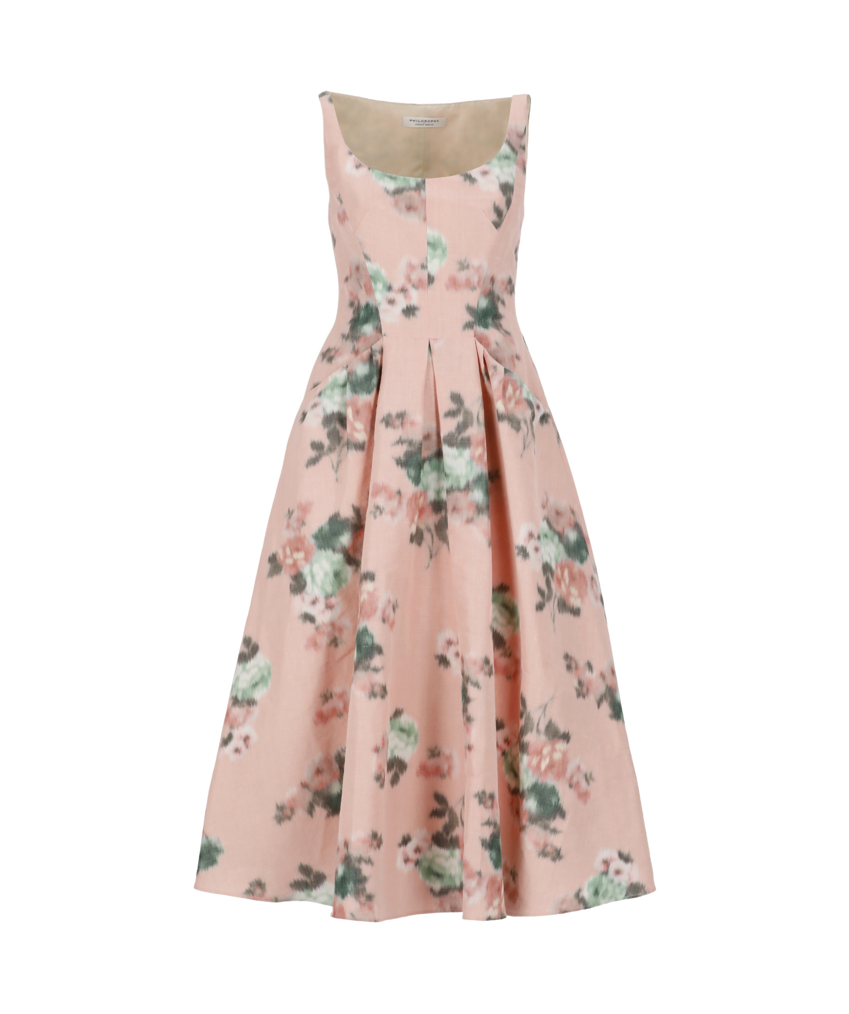 Shop Philosophy Di Lorenzo Serafini Sleeveless Dress In Nude