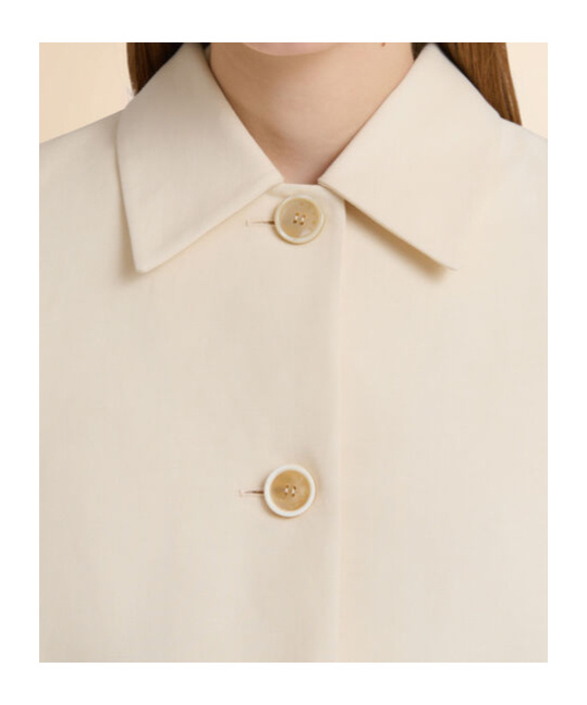 Marni Cotton Cropped Jacket In Neutral