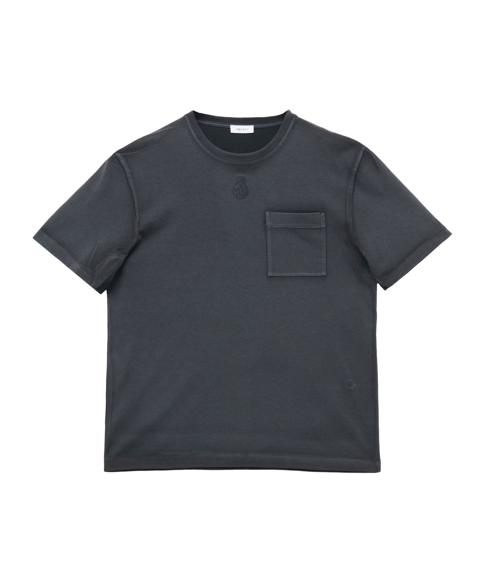 Alexander Mcqueen Alexander Mc Queen Faded Black Skull T Shirt In Black