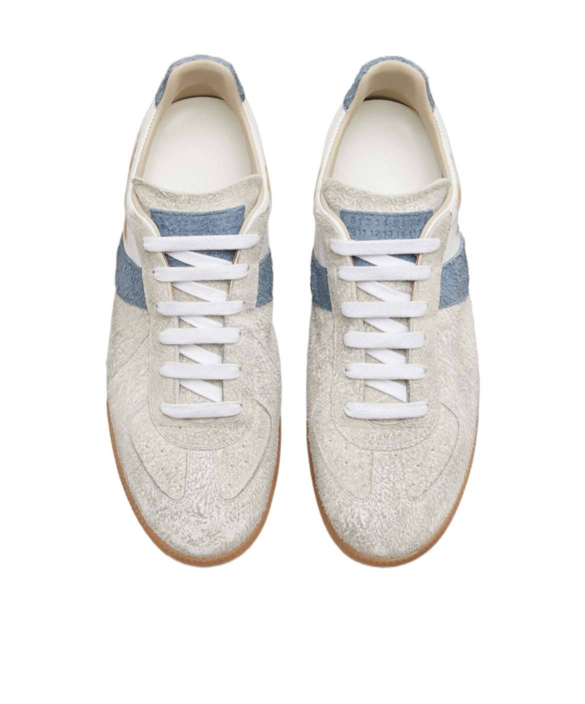 Maison Margiela Replica Lace-up Low-top Sneakers In White