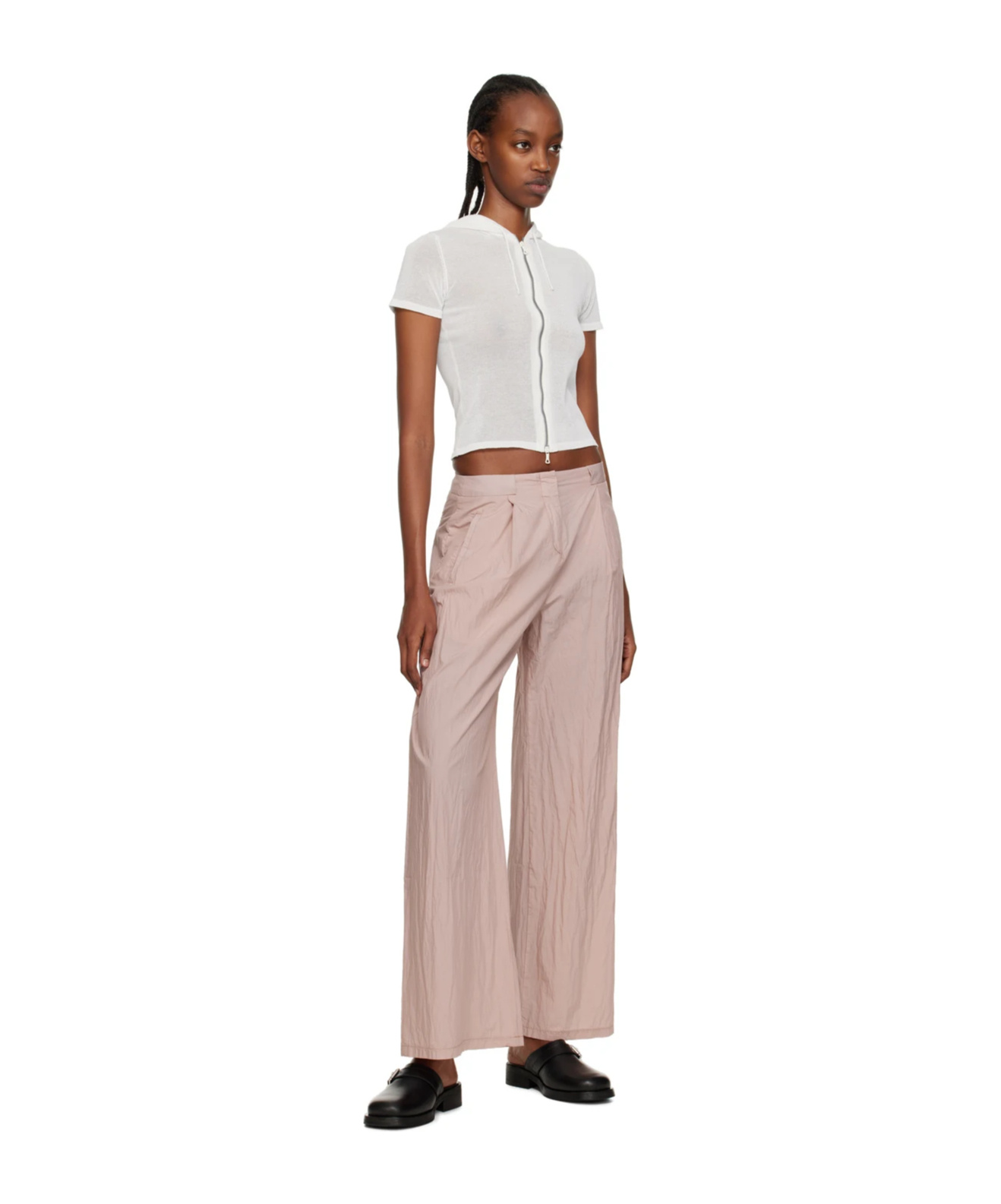 Our Legacy High-waisted Wide-leg Trousers In Nude