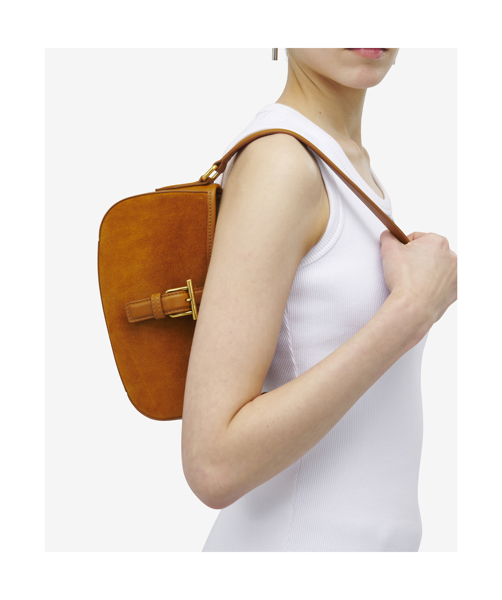 Alexander Mcqueen Mcqueen Mini T-bar Leather Shoulder Bag