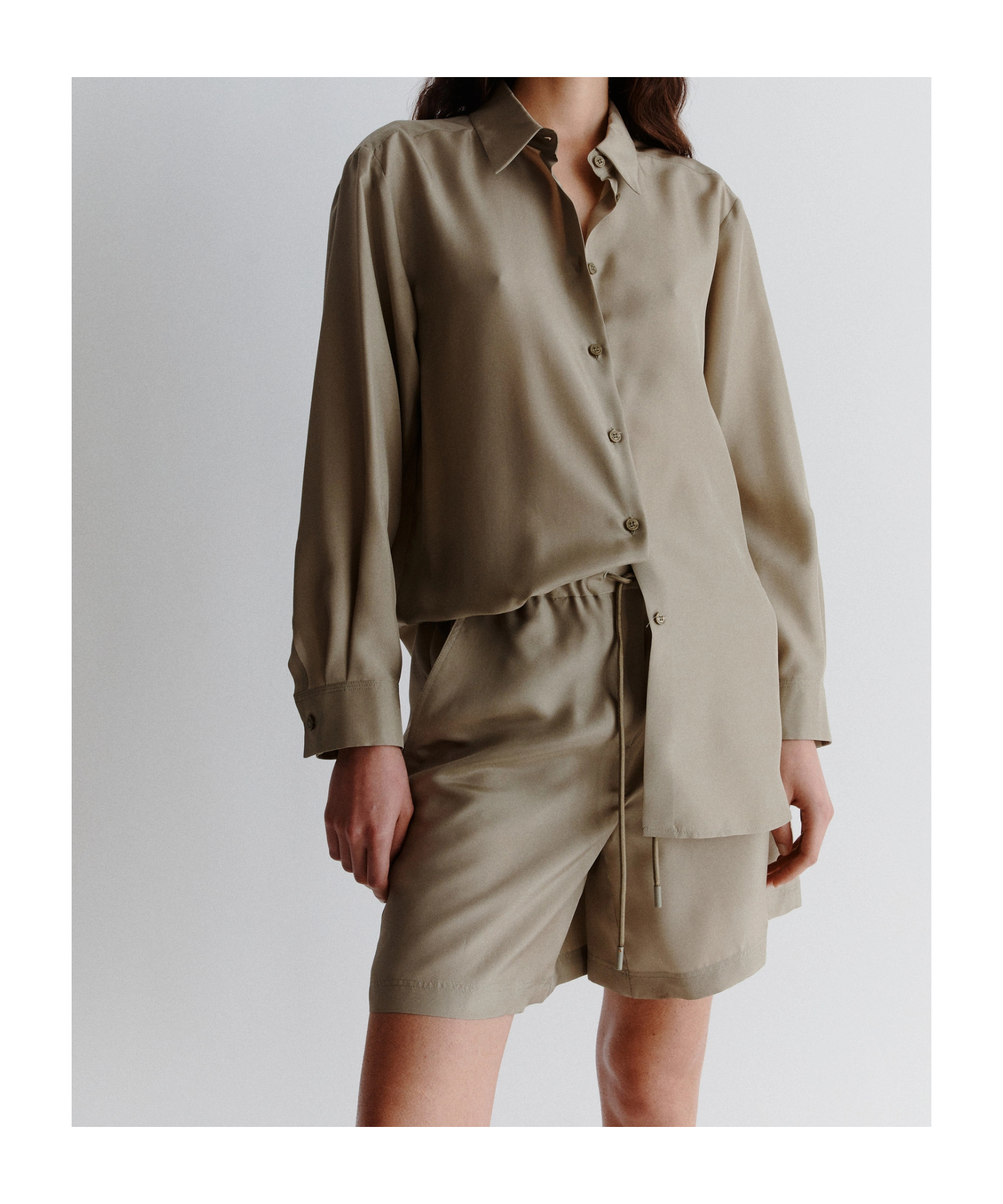 MARELLA LAPEL LONG SLEEVE SHIRT