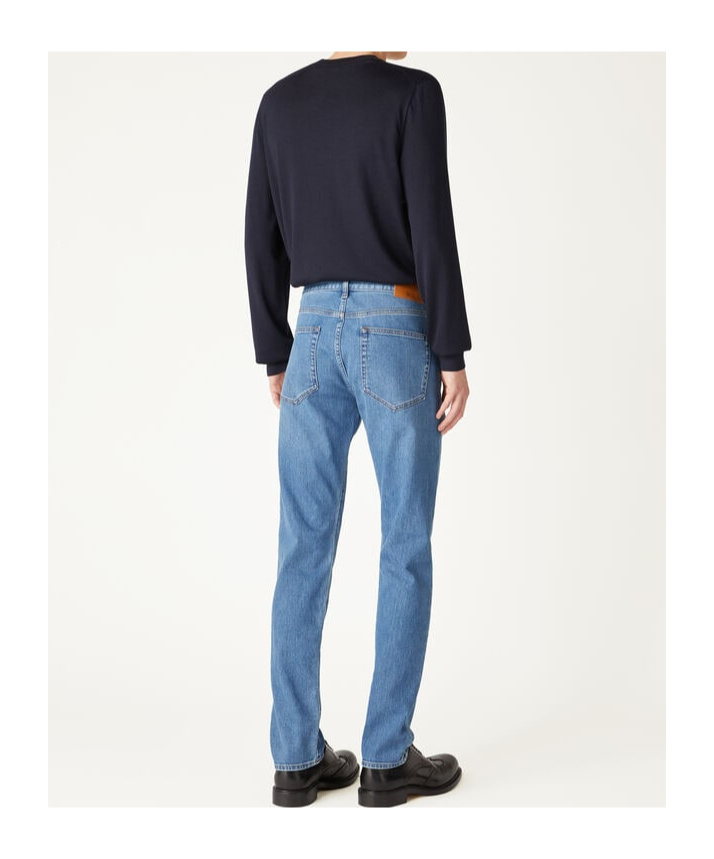 Loro Piana Belt-loop Jeans In Blue
