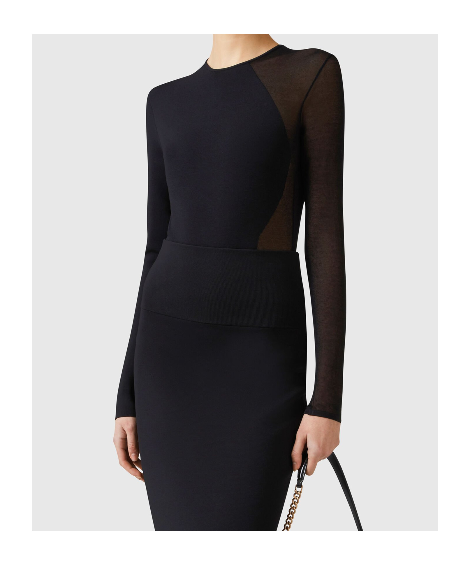 Stella Mccartney Miracle Long-sleeve Compact-knit Bodysuit