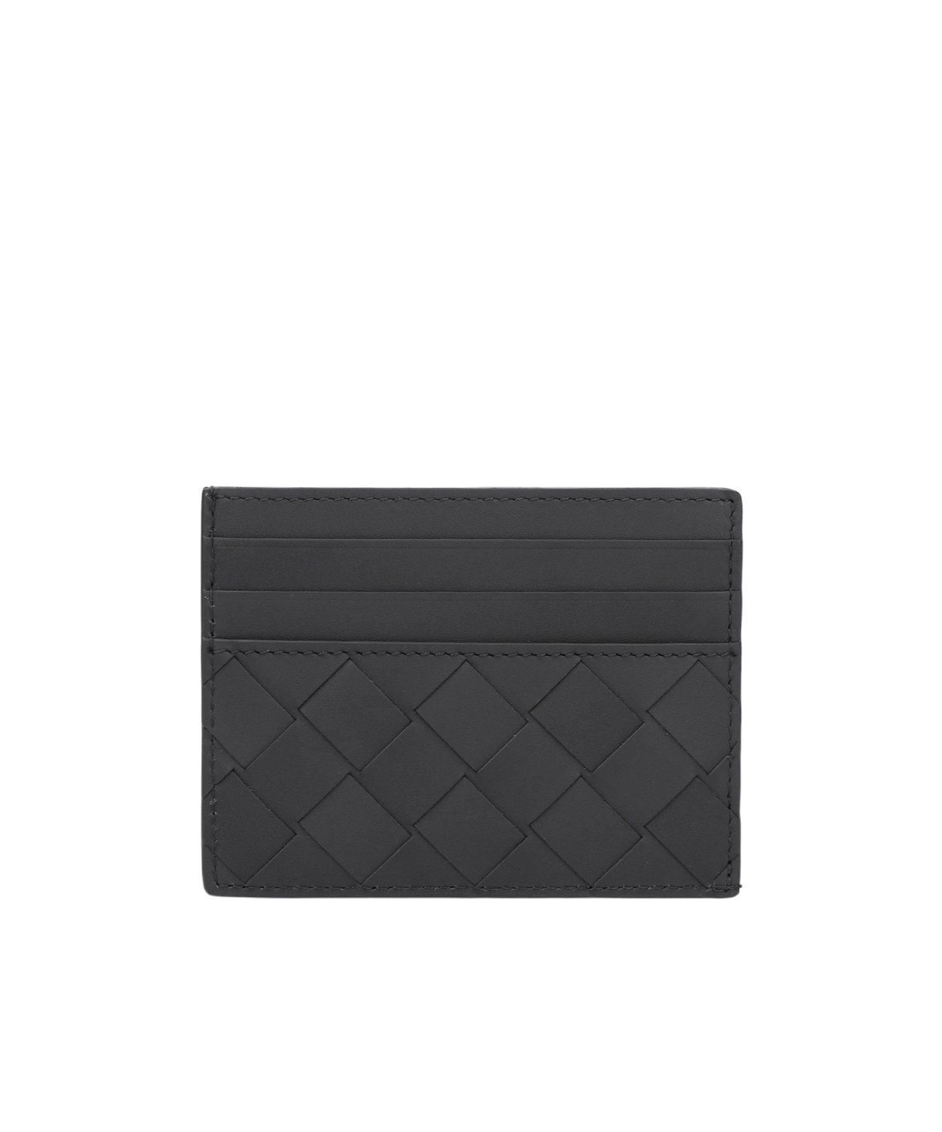 Shop Bottega Veneta Intracciato Braided Clip In Black