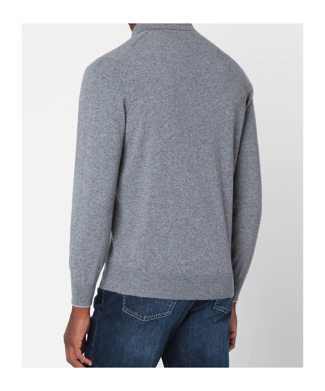 Brunello Cucinelli Long-sleeved Polo Shirt In Blue