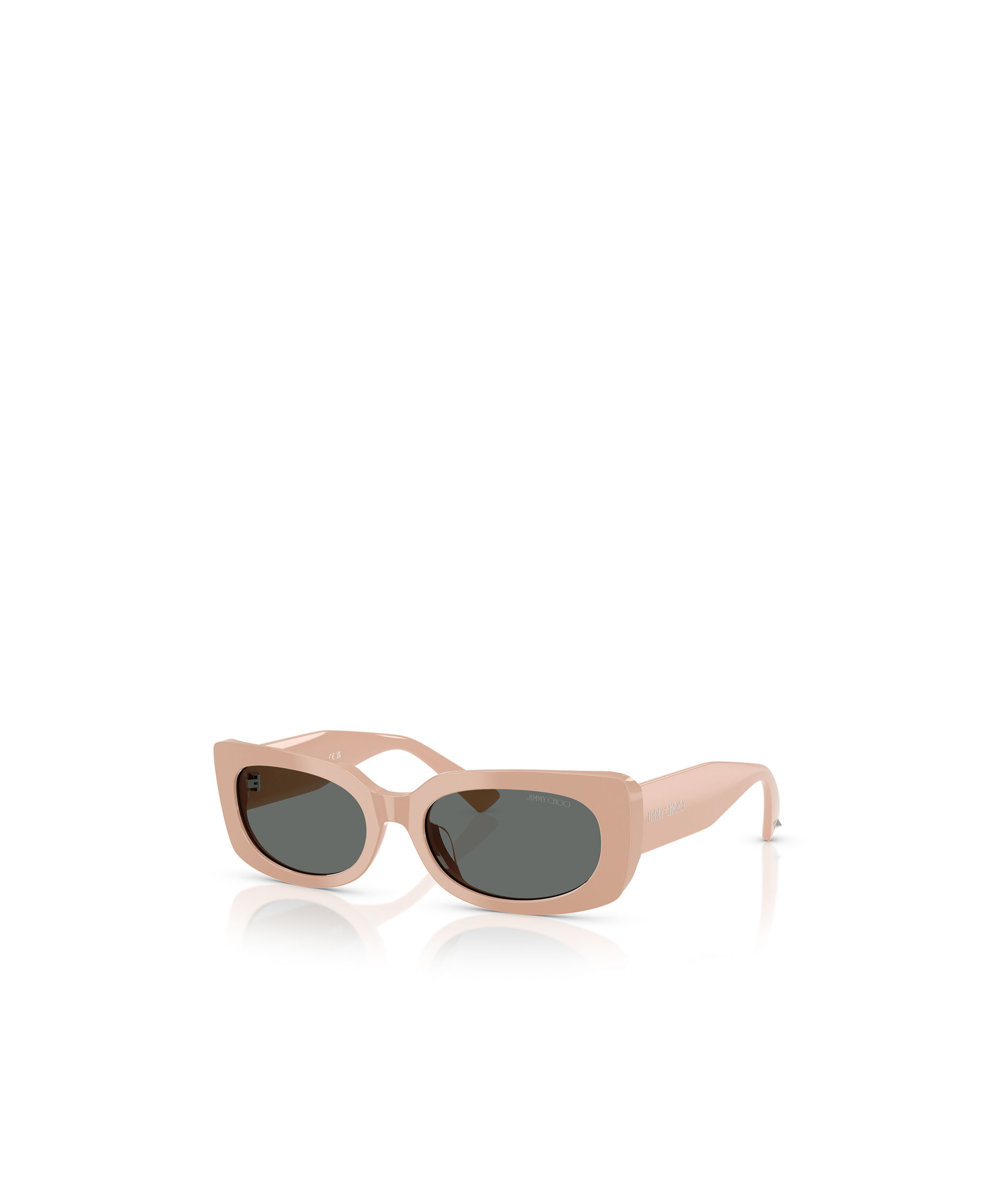 Jimmy Choo Eyewear Rectangle Frame Sunglasses In Pink