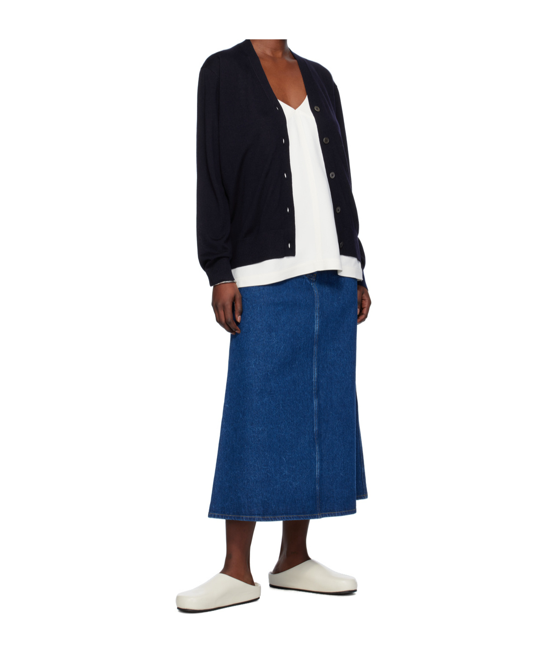 Studio Nicholson Button Sweater In Black