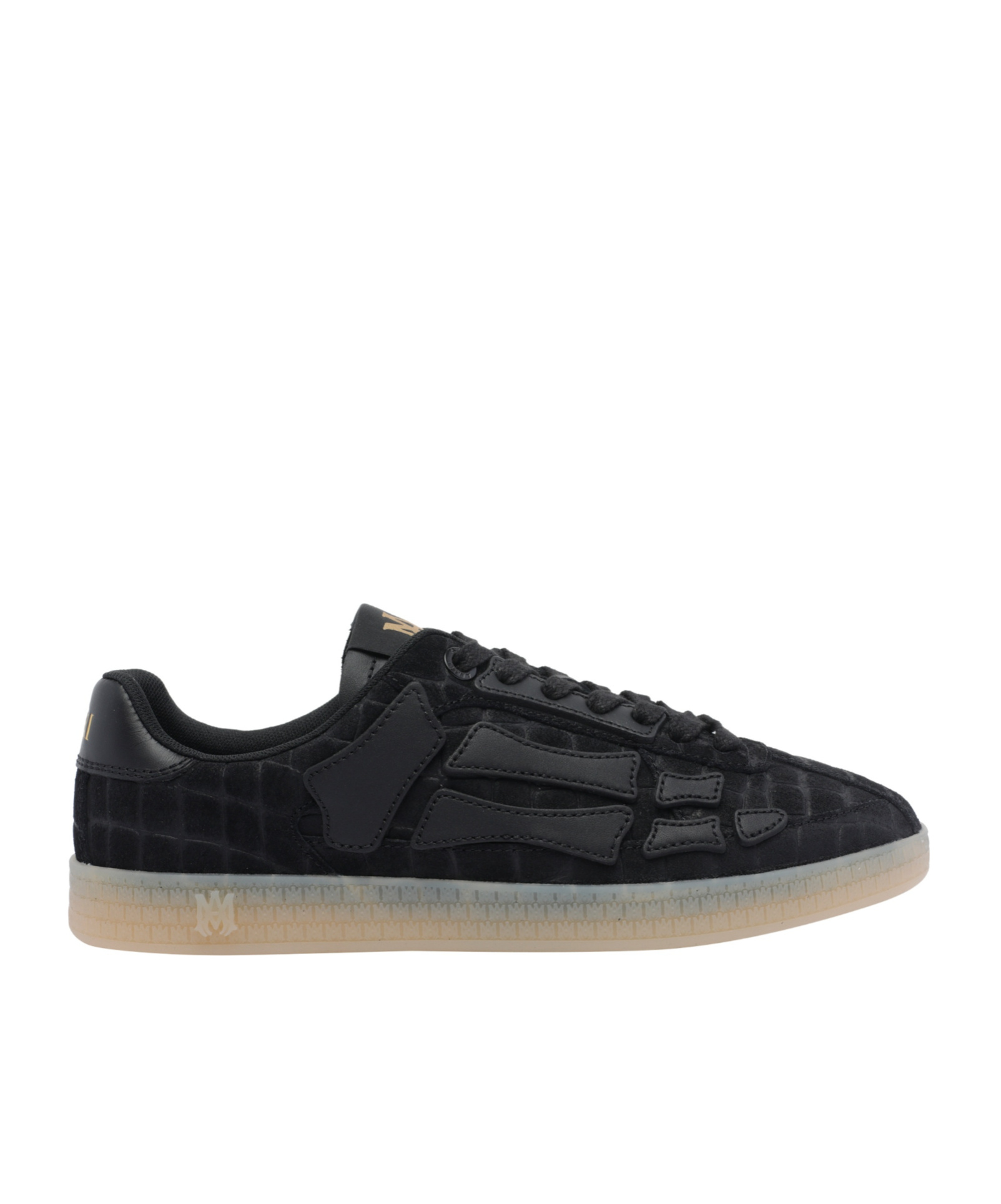 Amiri Round-toe Sneakers In Black