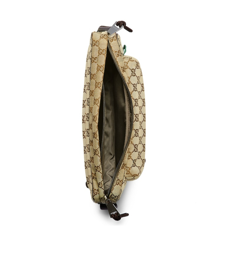 Gucci Men's Small Crossbody Gg Bag In Nude