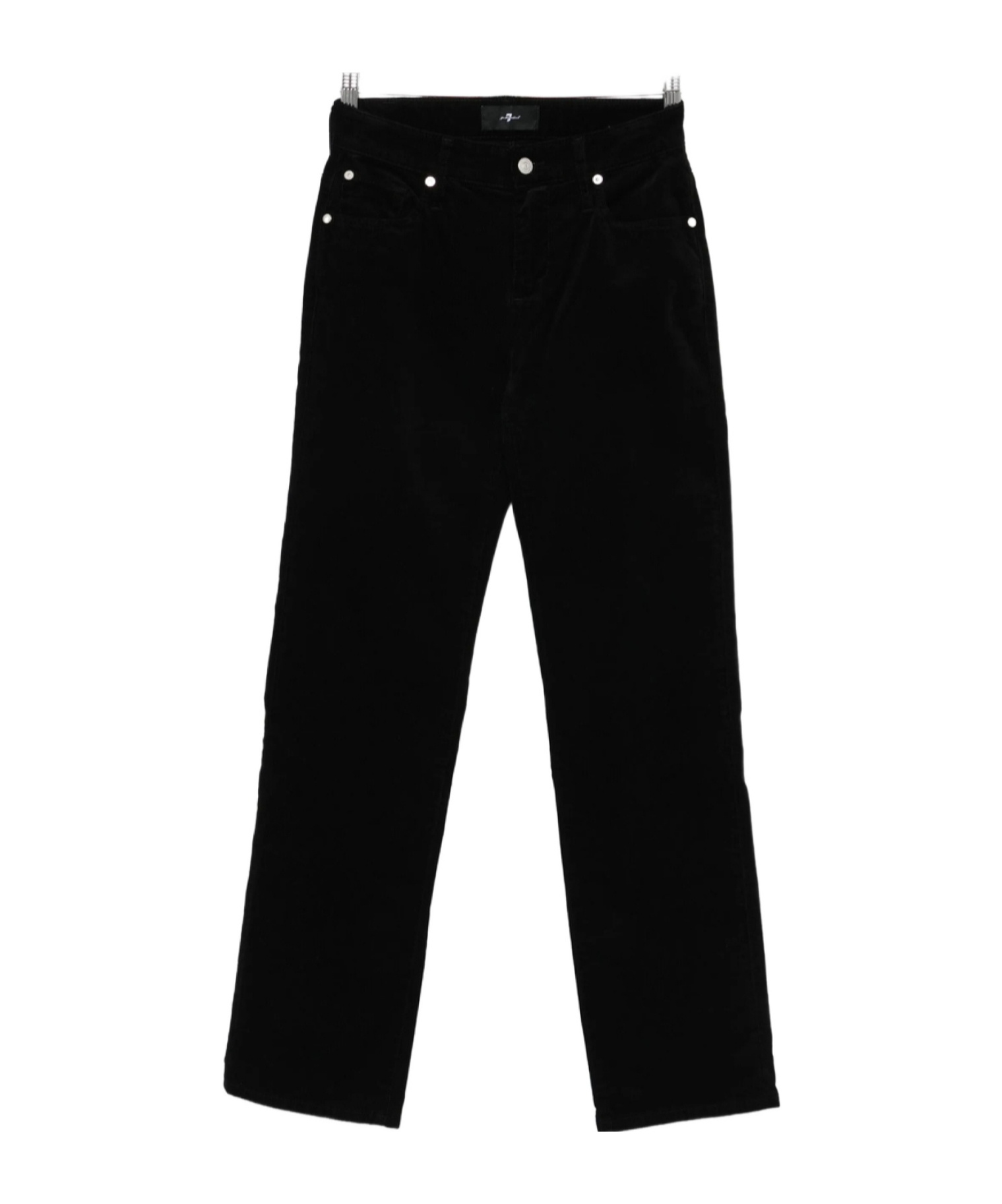 7 For All Mankind Straight-leg Jeans In Black