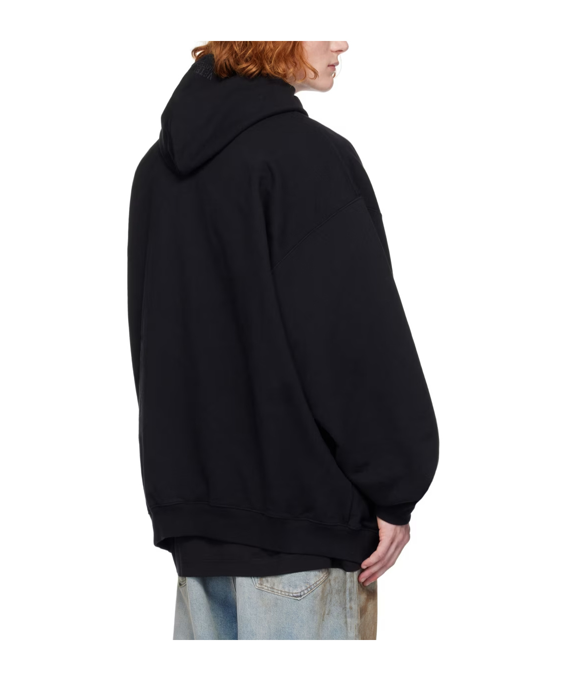 Vetements Crystal Hooded Hoodie In Black