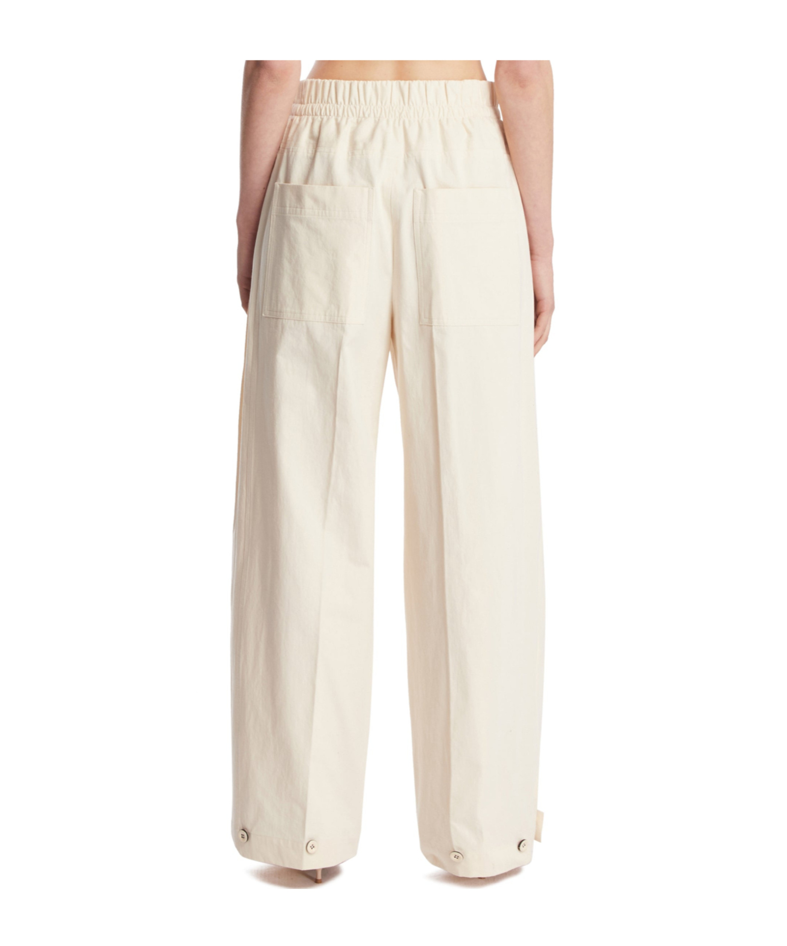 Jil Sander Pleat Detailed Drawstring Trousers In Neutral