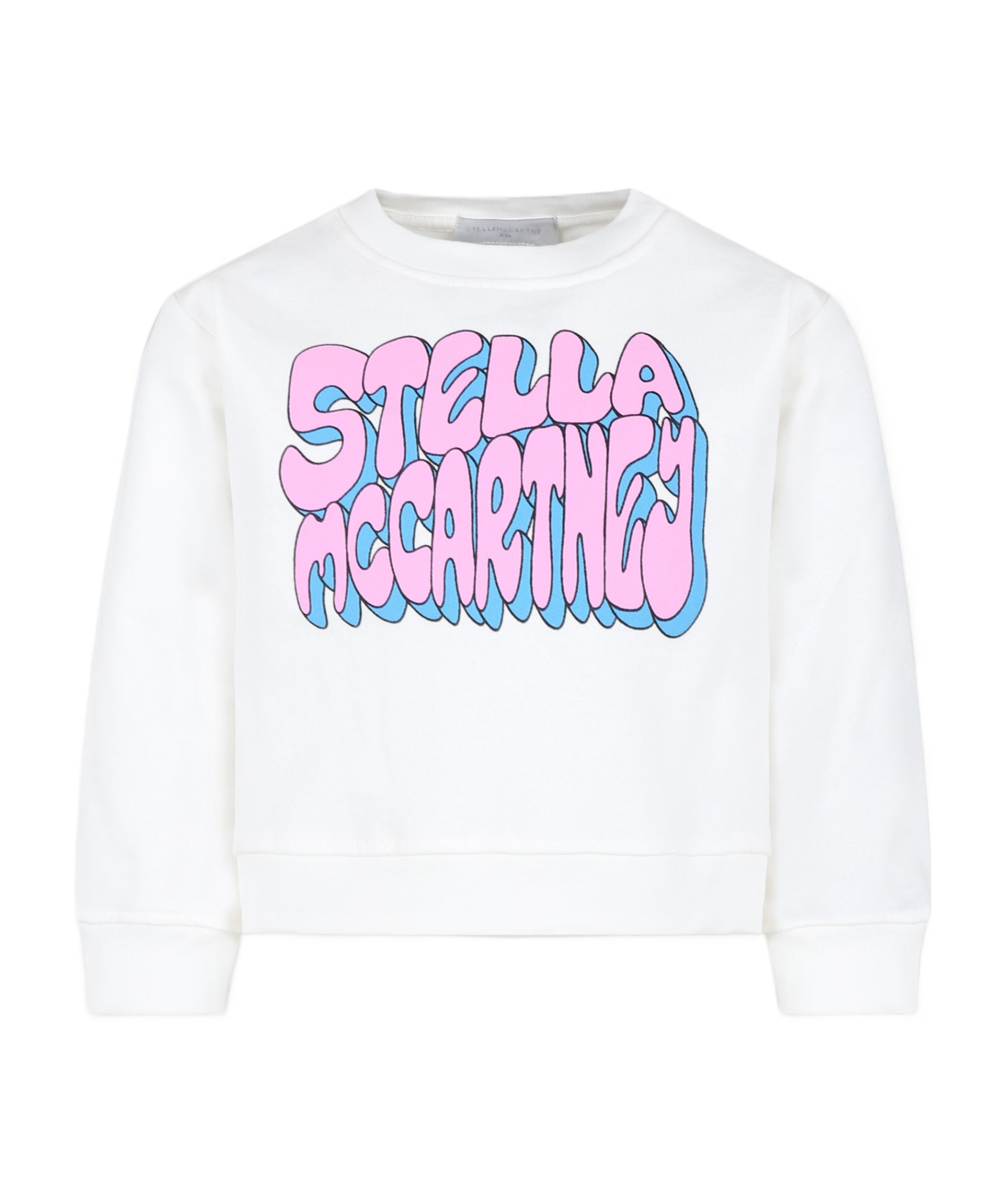 Stella Mccartney Graffiti Long-sleeved Sweater In White
